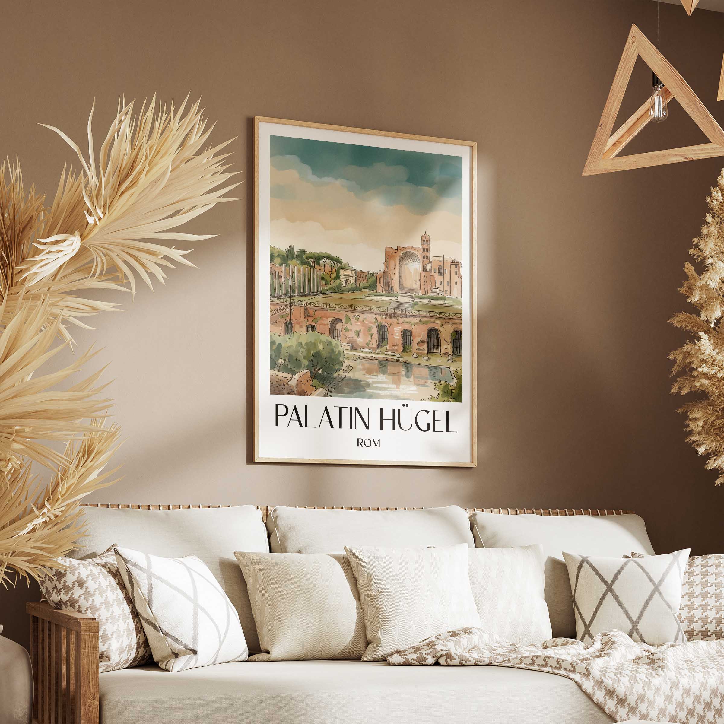 palatin-hügel-rom-italien-poster-aquarell