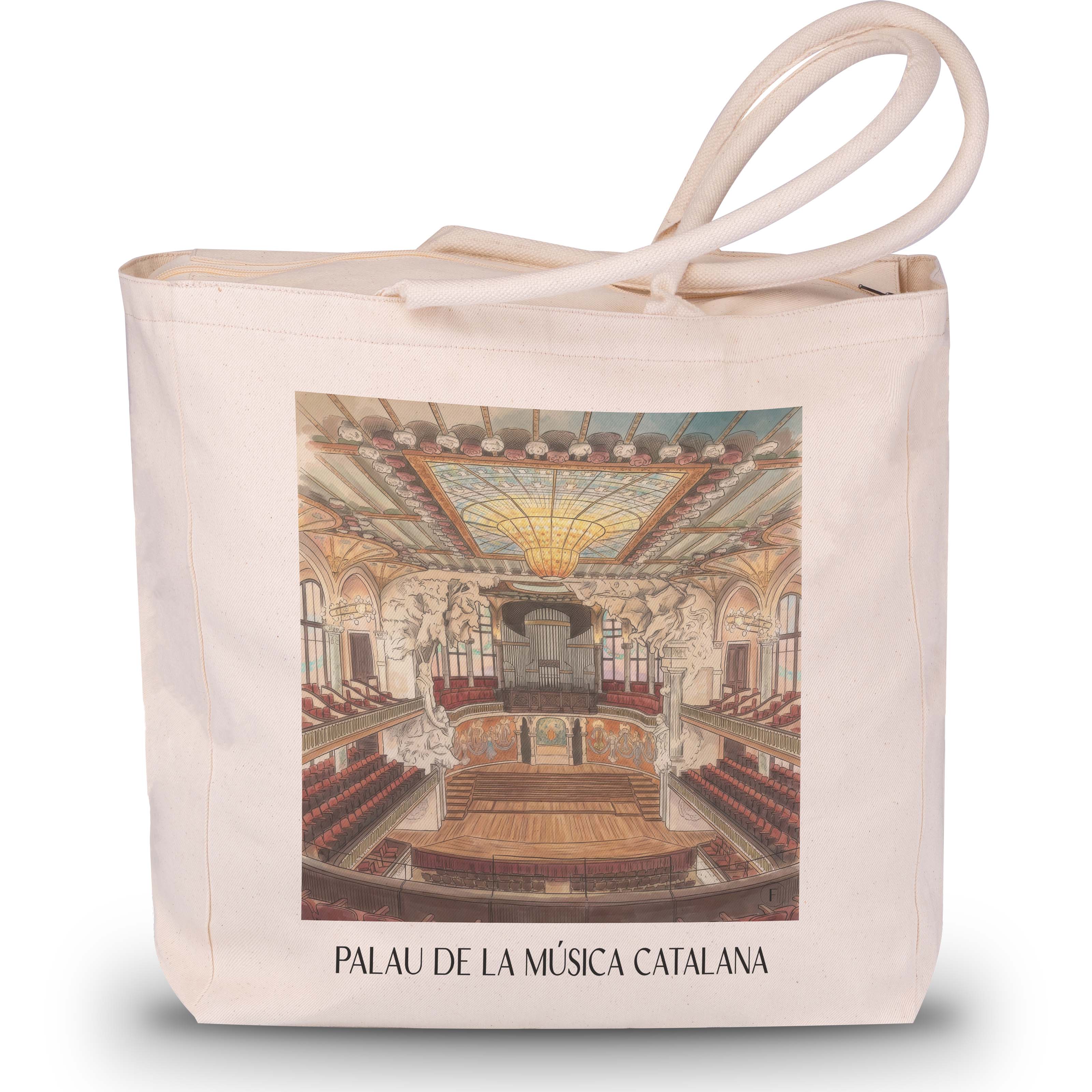 palau-de-la-música-catalana-barcelona-spanien-einkaufstasche-aquarell