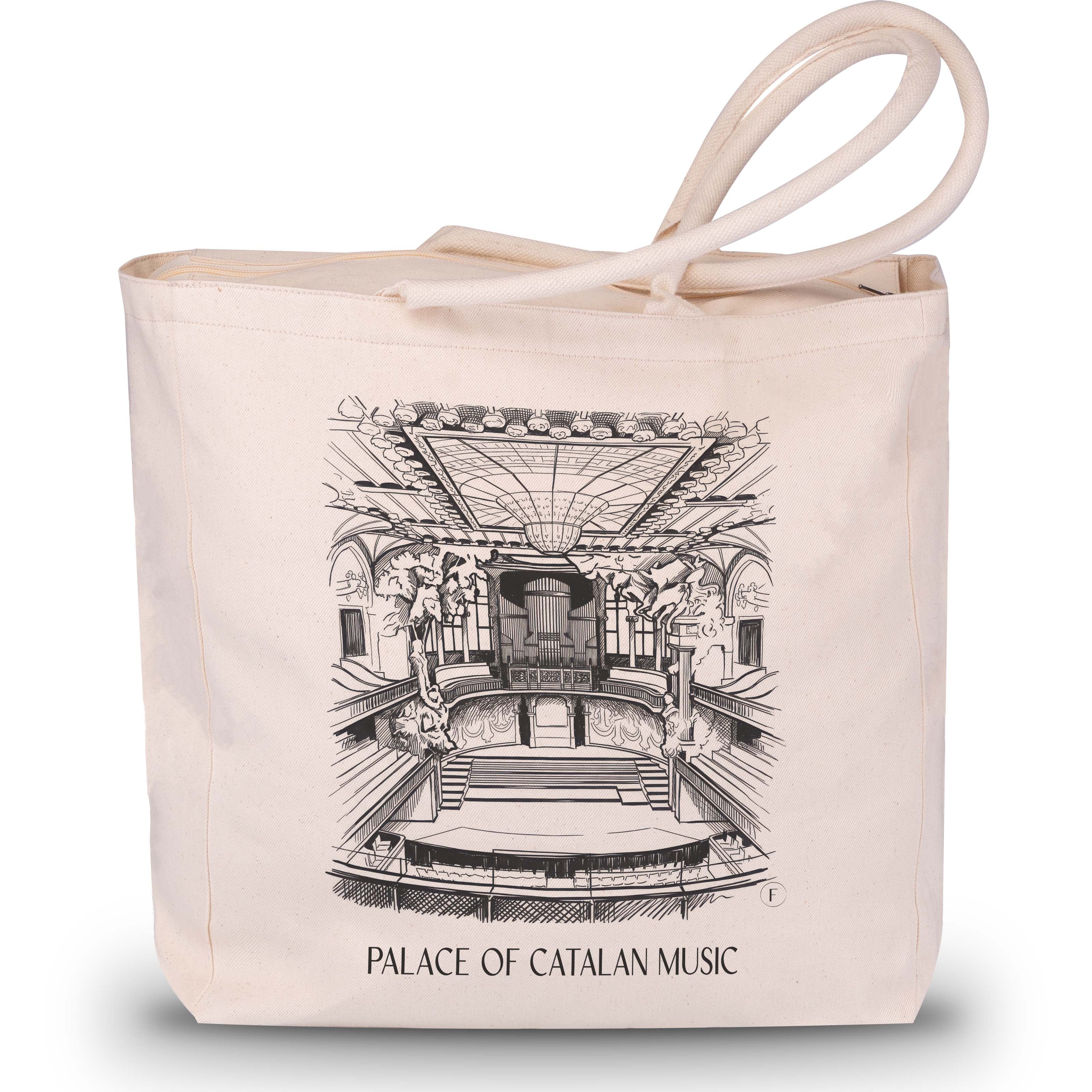 Palau de la Música Catalana Shopping Tasche - Barcelona - Spanien Tote Bag - Einkaufstasche im Skizze Stil - favplace