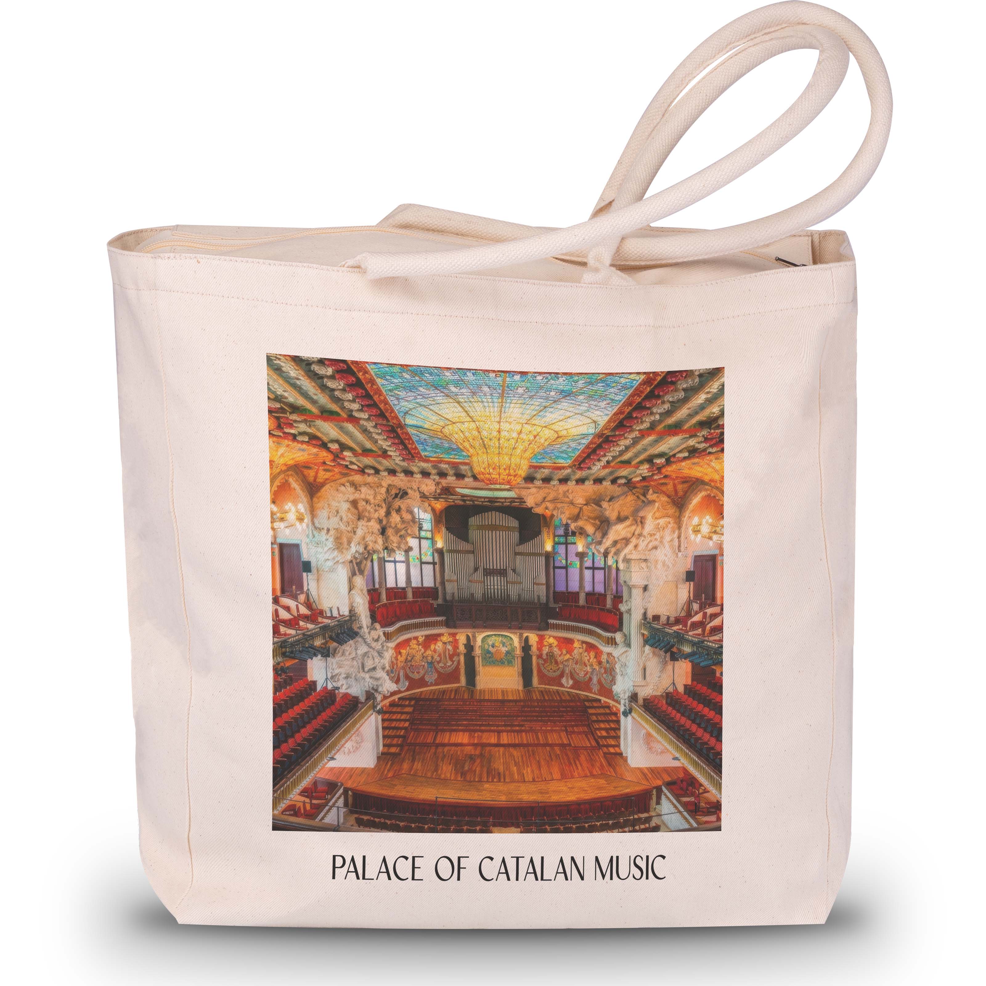 Palau de la Música Catalana Shopping Tasche - Barcelona - Spanien Tote Bag - Einkaufstasche im Ölgemälde Stil - favplace