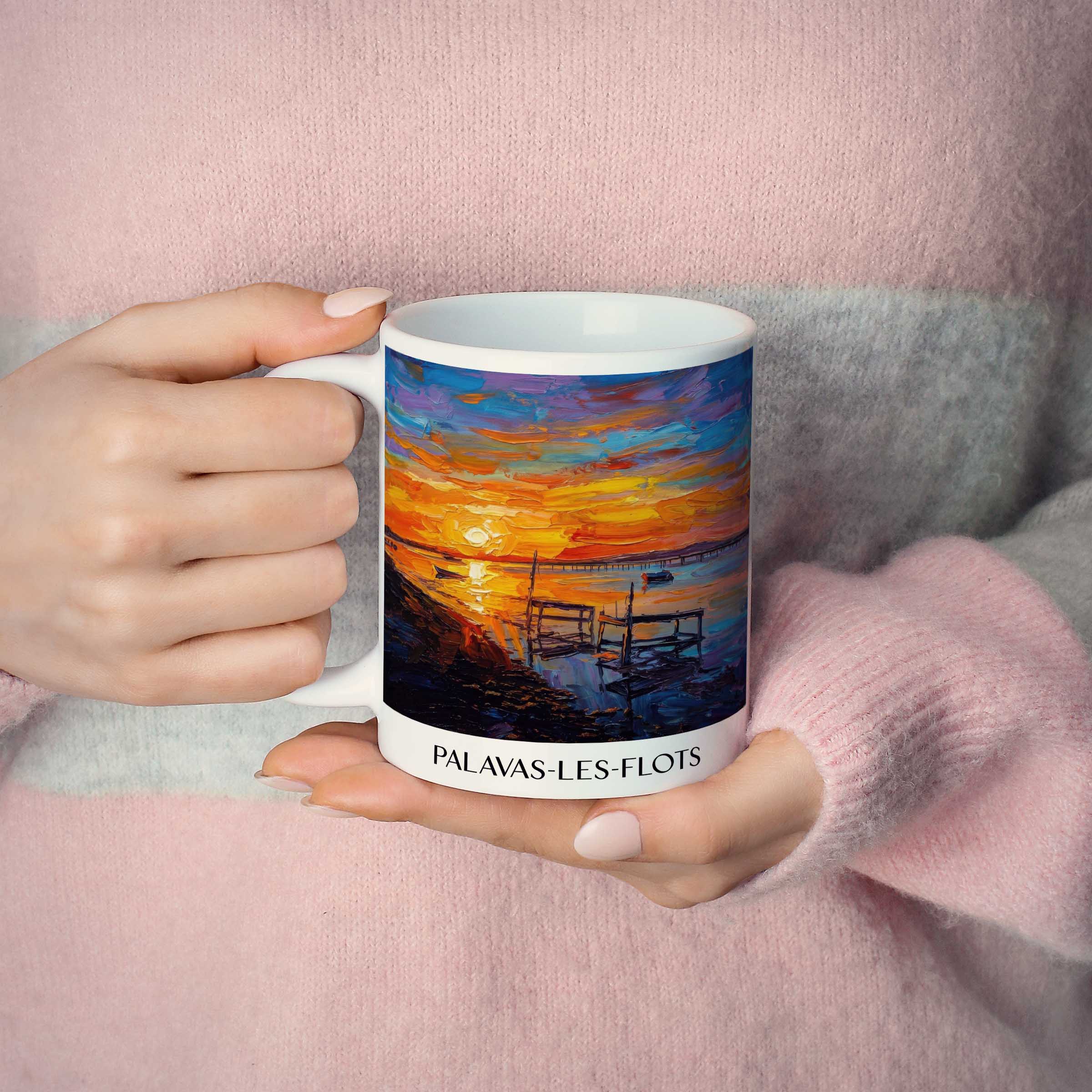 palavas-les-flots-okzitanien-frankreich-kaffeebecher-oil-painting-oelgemaelde