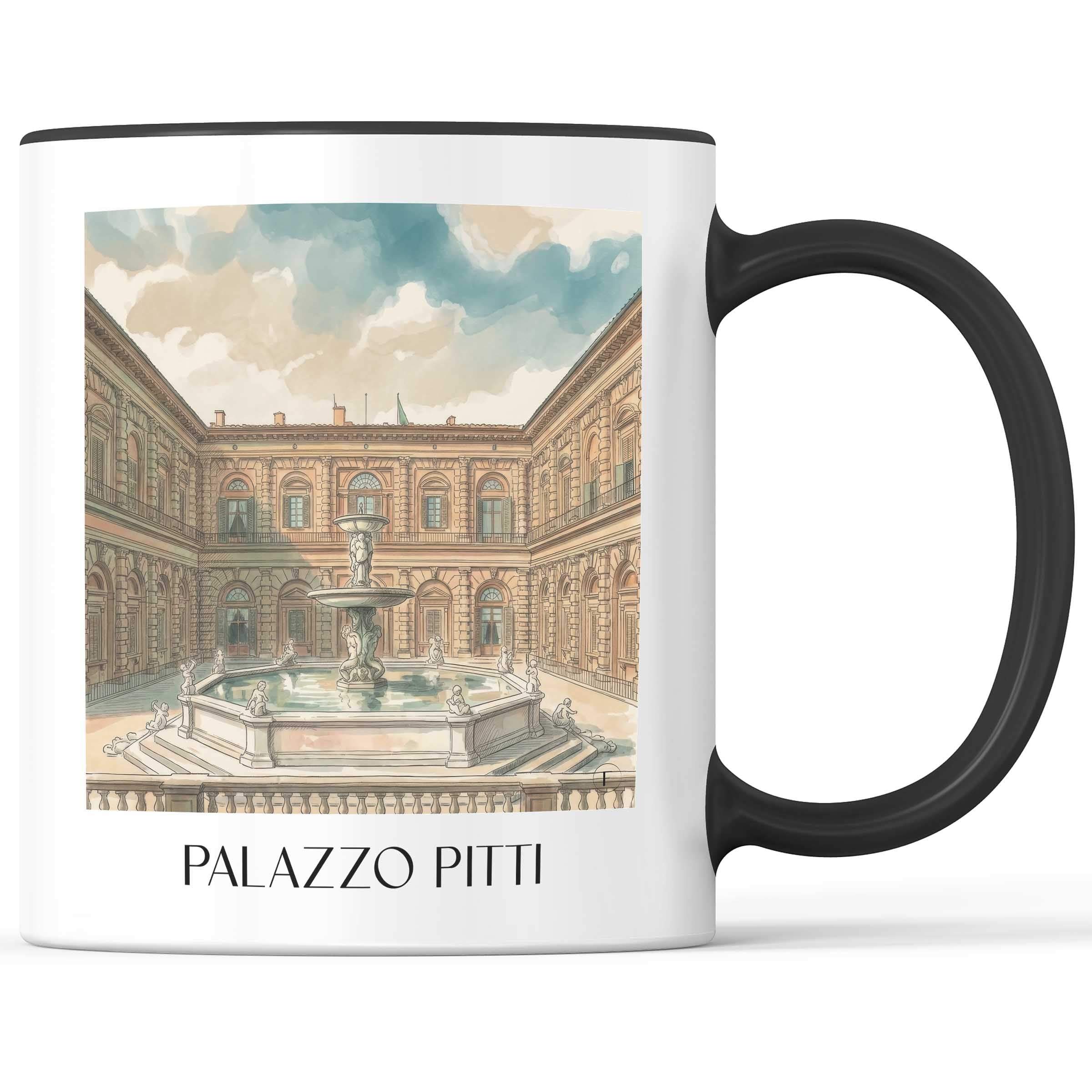palazzo-pitti-florenz-italien-kaffeebecher-aquarell