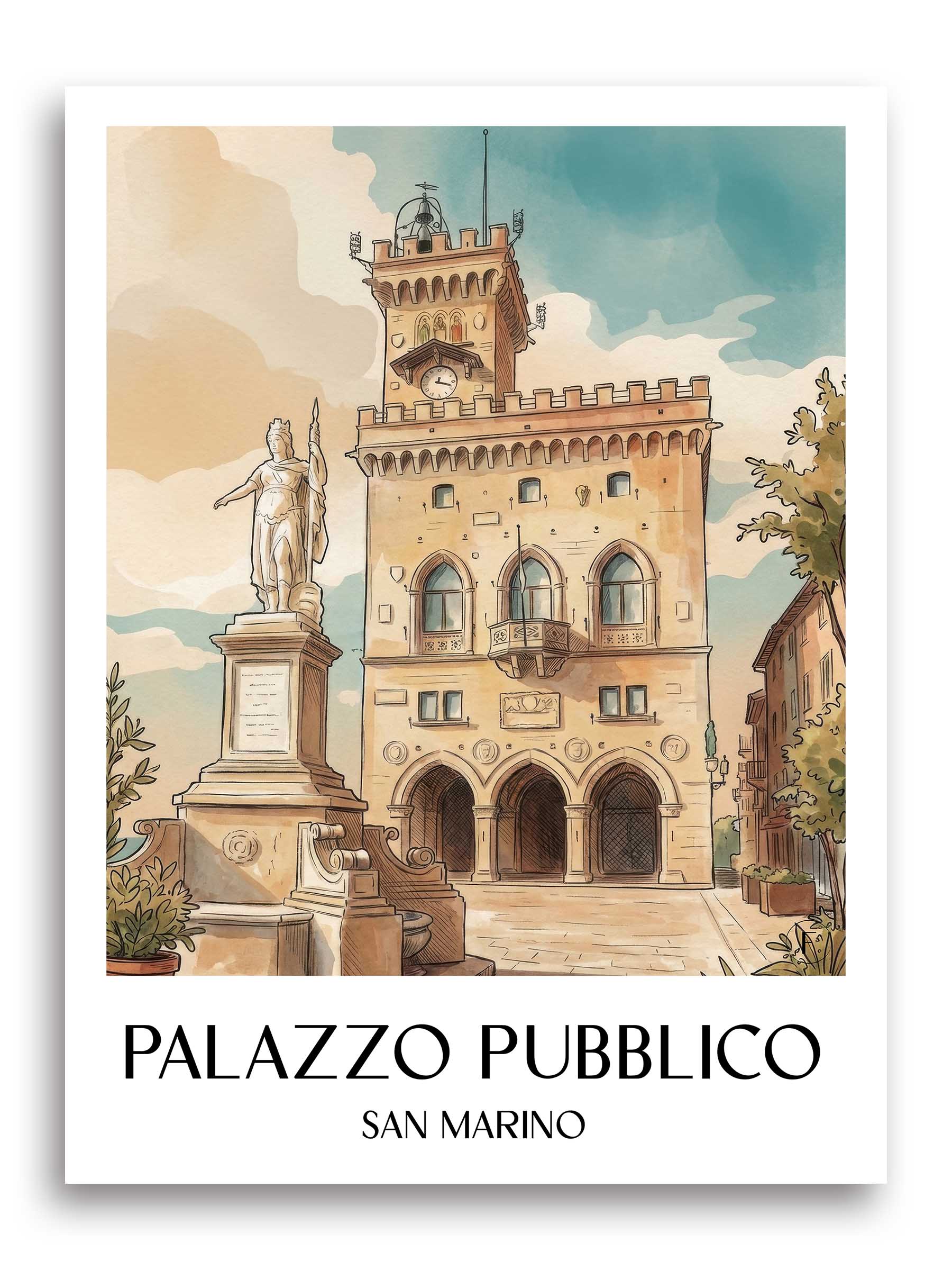 palazzo-pubblico-san-marino-italien-und-san-marino-poster-aquarell