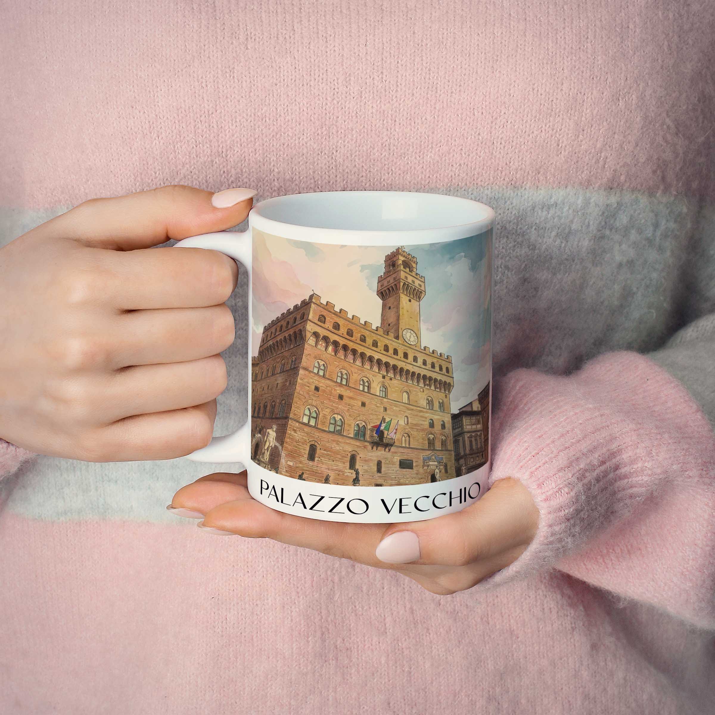 palazzo-vecchio-florenz-italien-kaffeebecher-aquarell