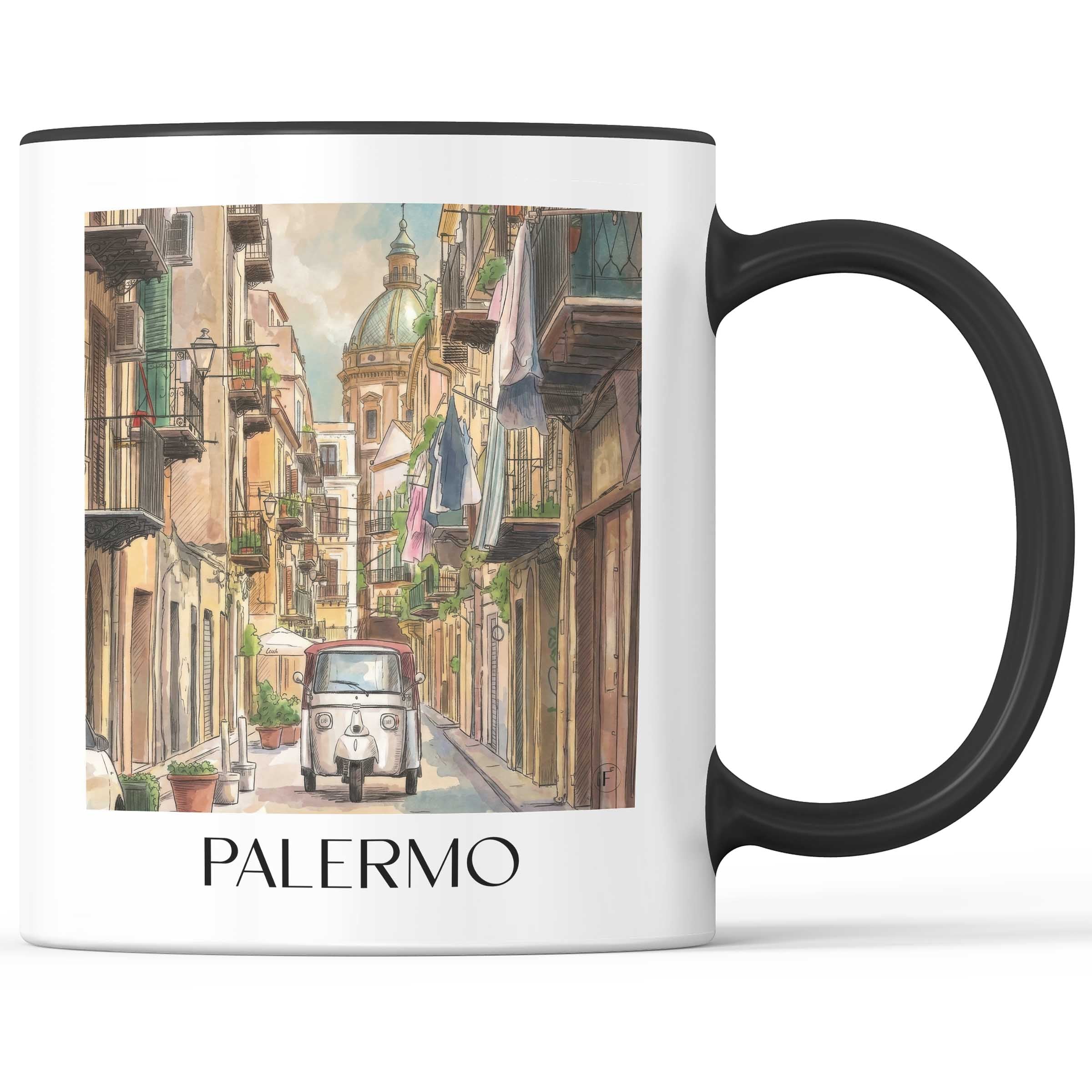 palermo-sizilien-italien-kaffeebecher-aquarell