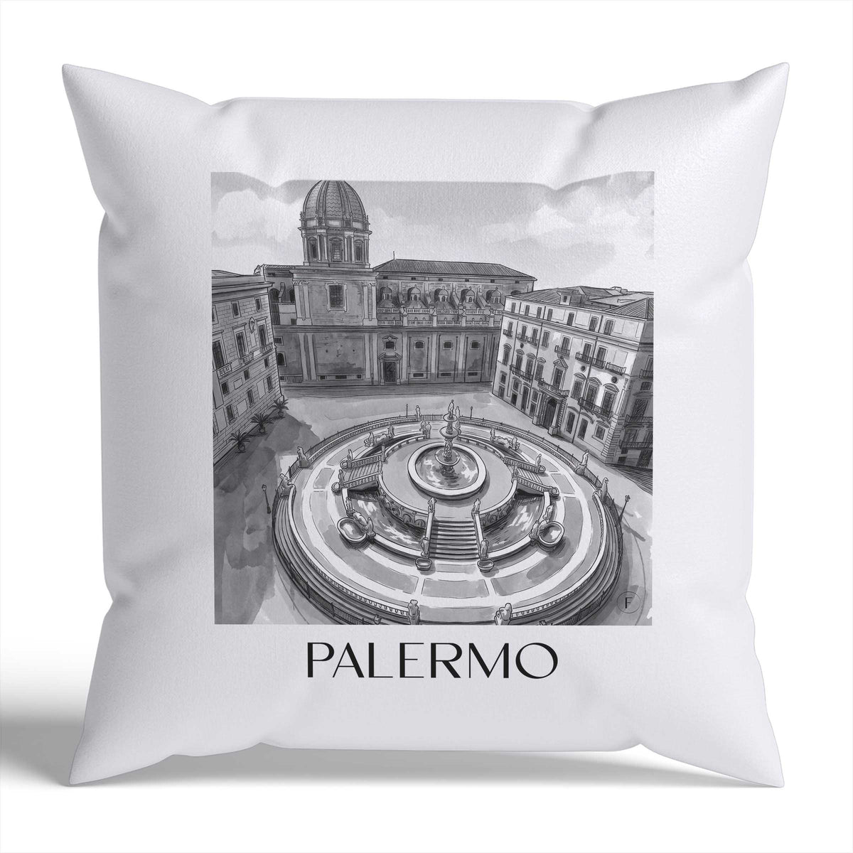 palermo-italien-italien-kissenbezug-aquarell-schwarz-weiss