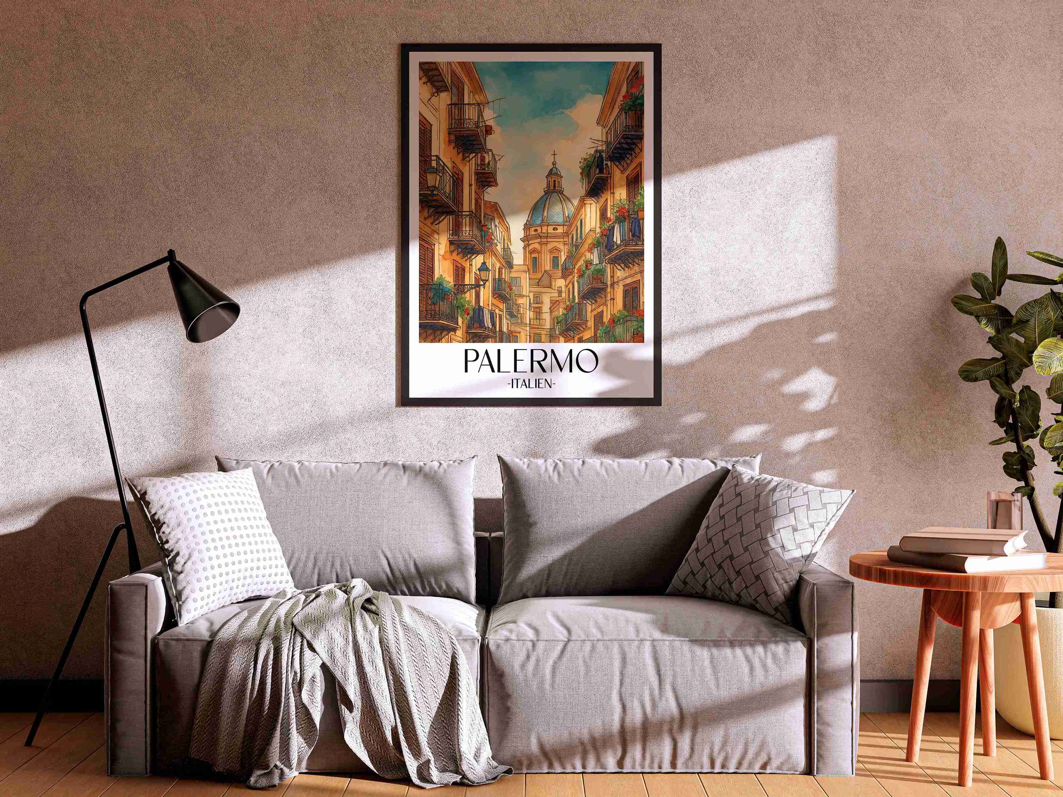 palermo-italien-poster-aquarell