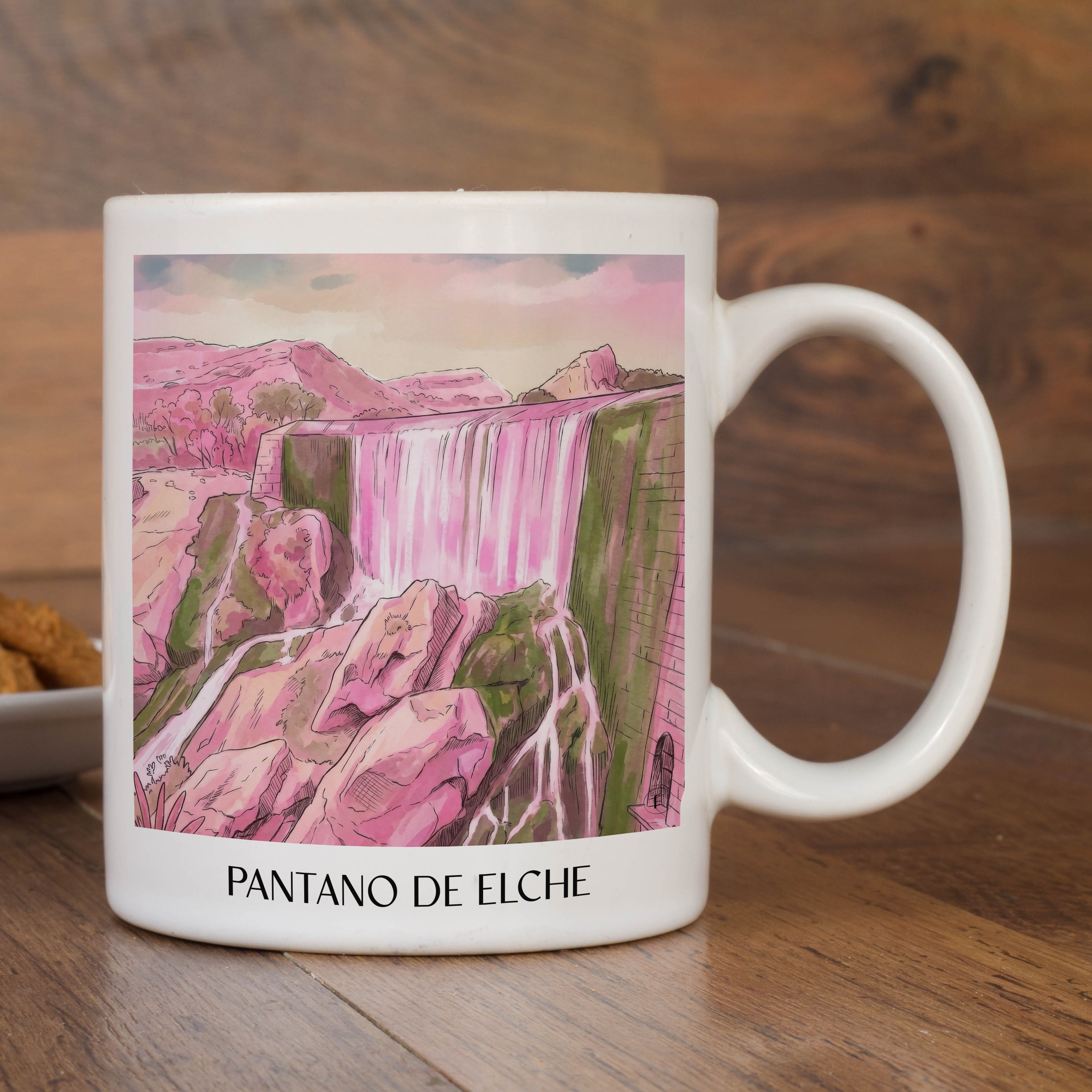 pantano-de-elche-spanien-spanien-kaffeebecher-aquarell-pink-rosa