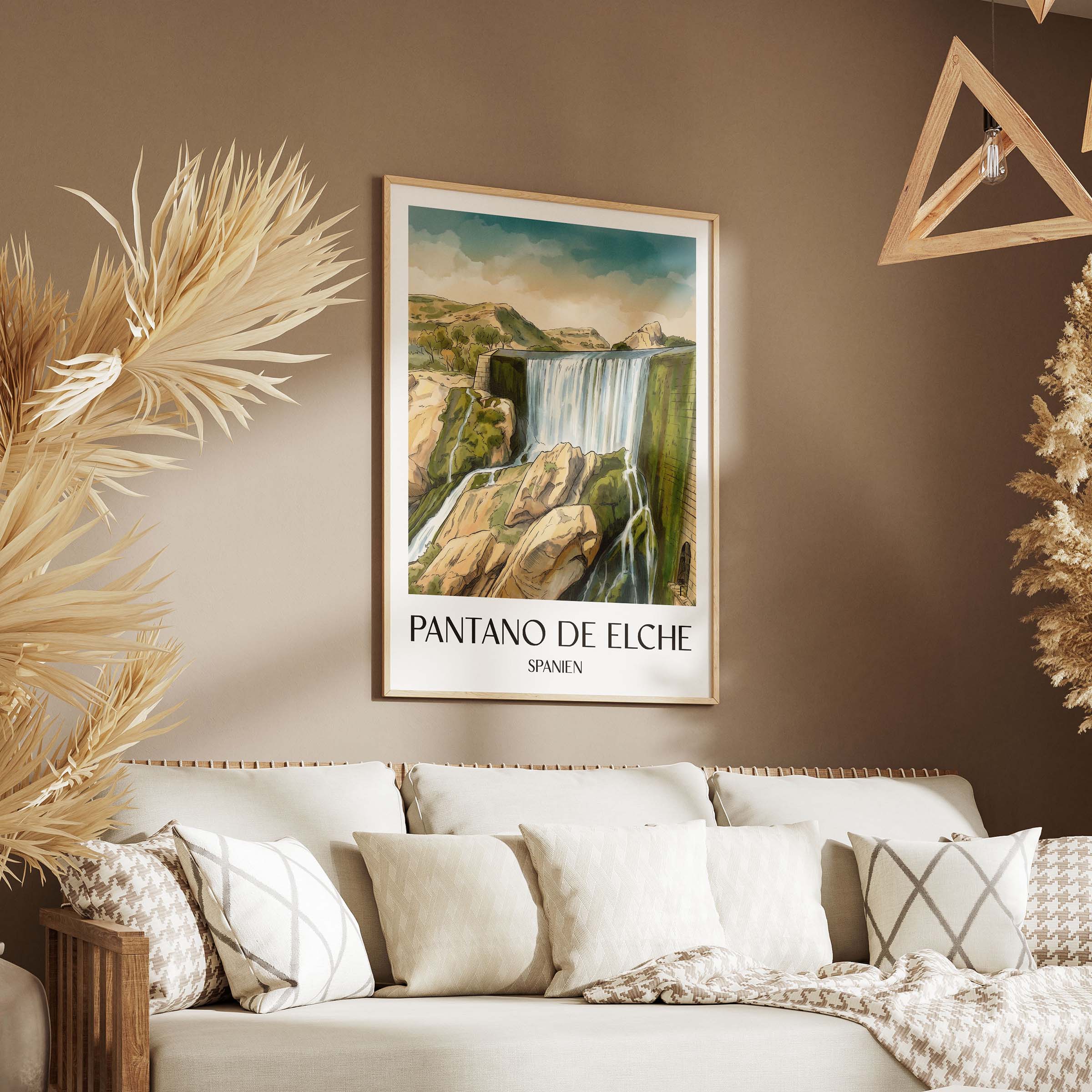 pantano-de-elche-spanien-spanien-poster-aquarell