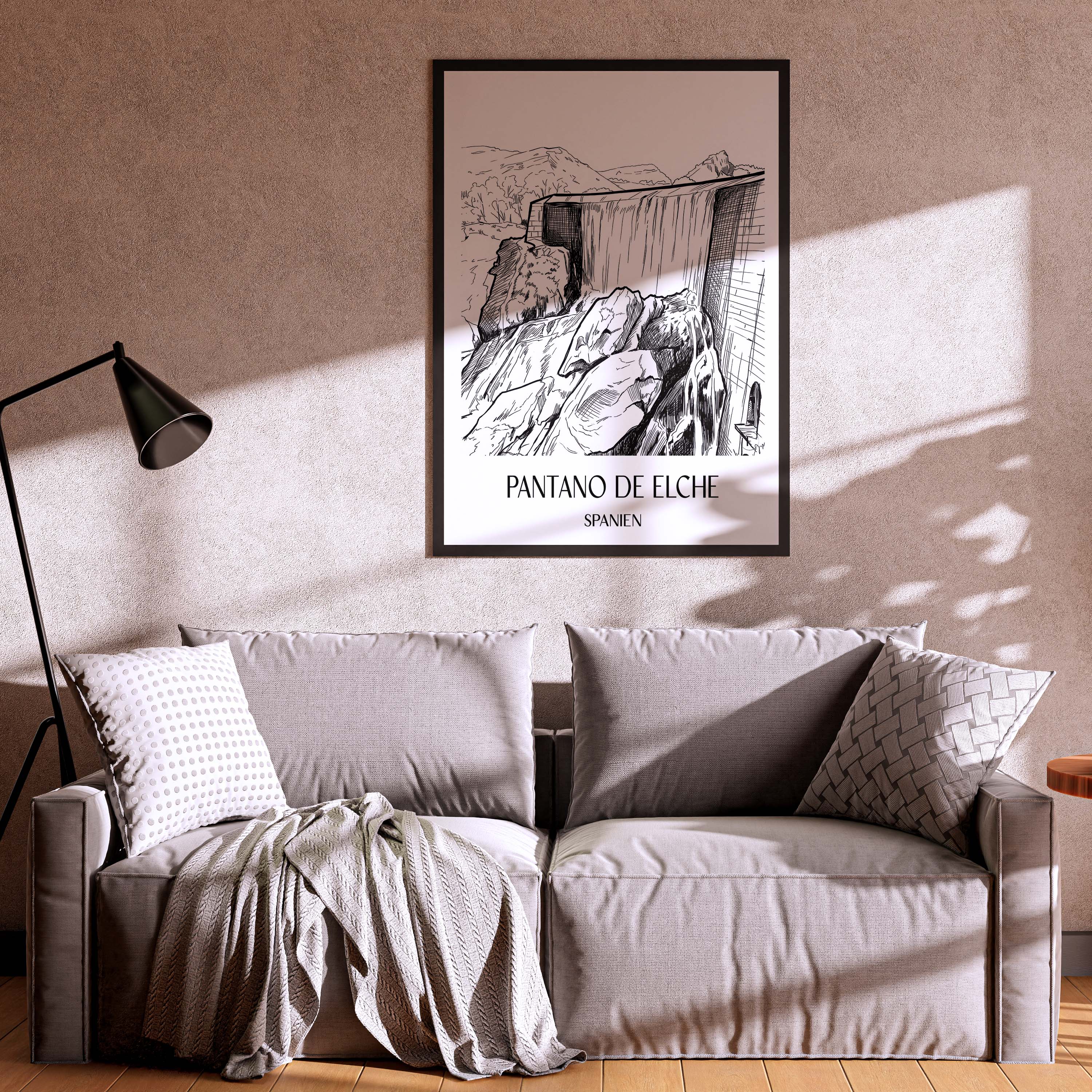 pantano-de-elche-spanien-spanien-poster-skizze