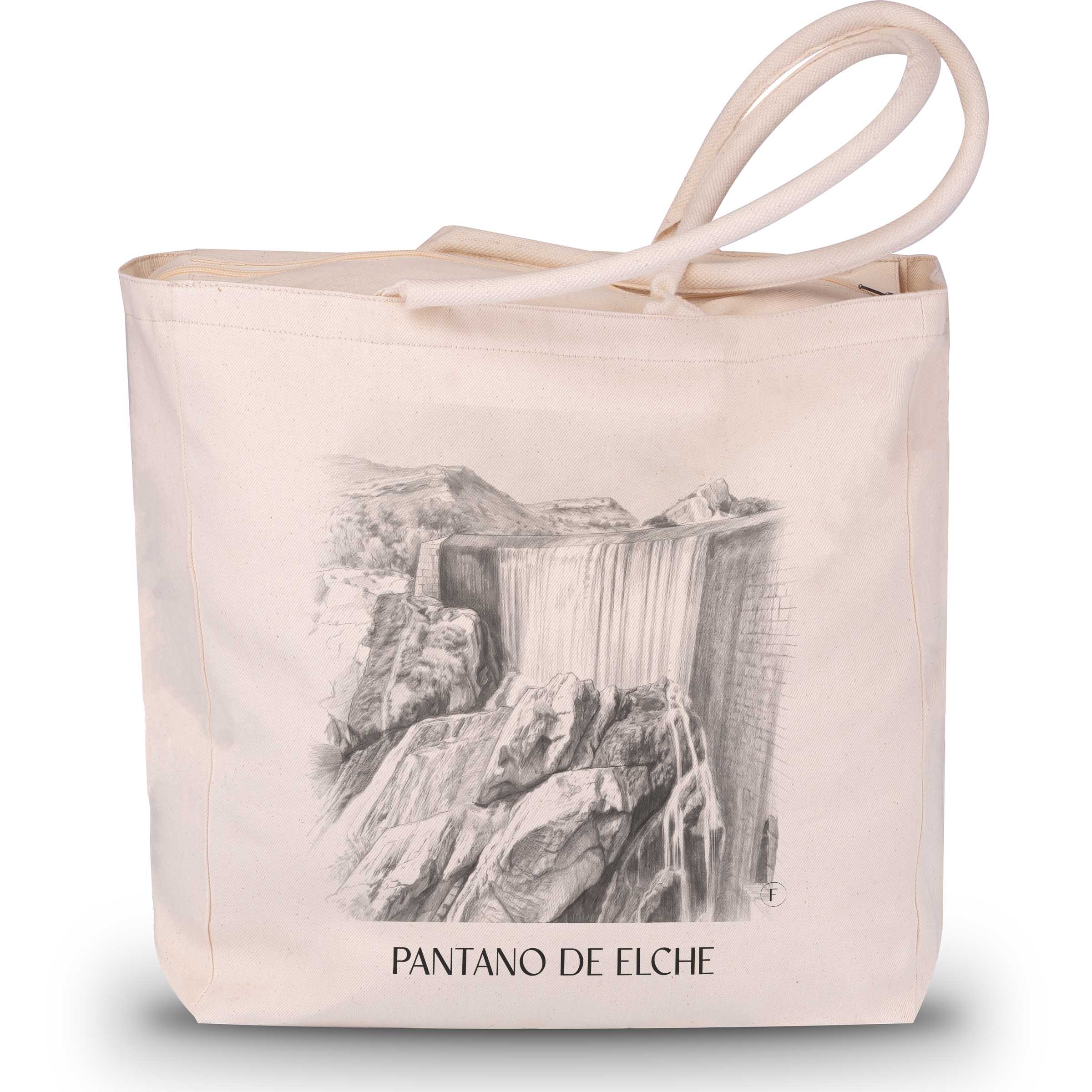 pantano-de-elche-spanien-spanien-einkaufstasche-bleistift-zeichnung-drawing