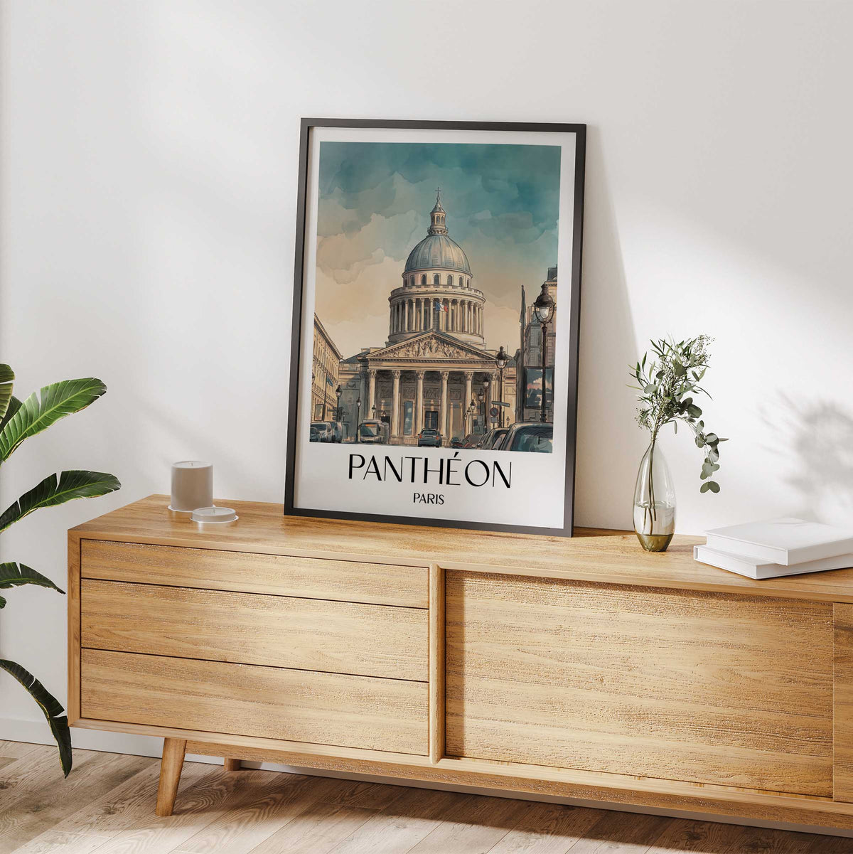 panthéon-paris-frankreich-poster-aquarell