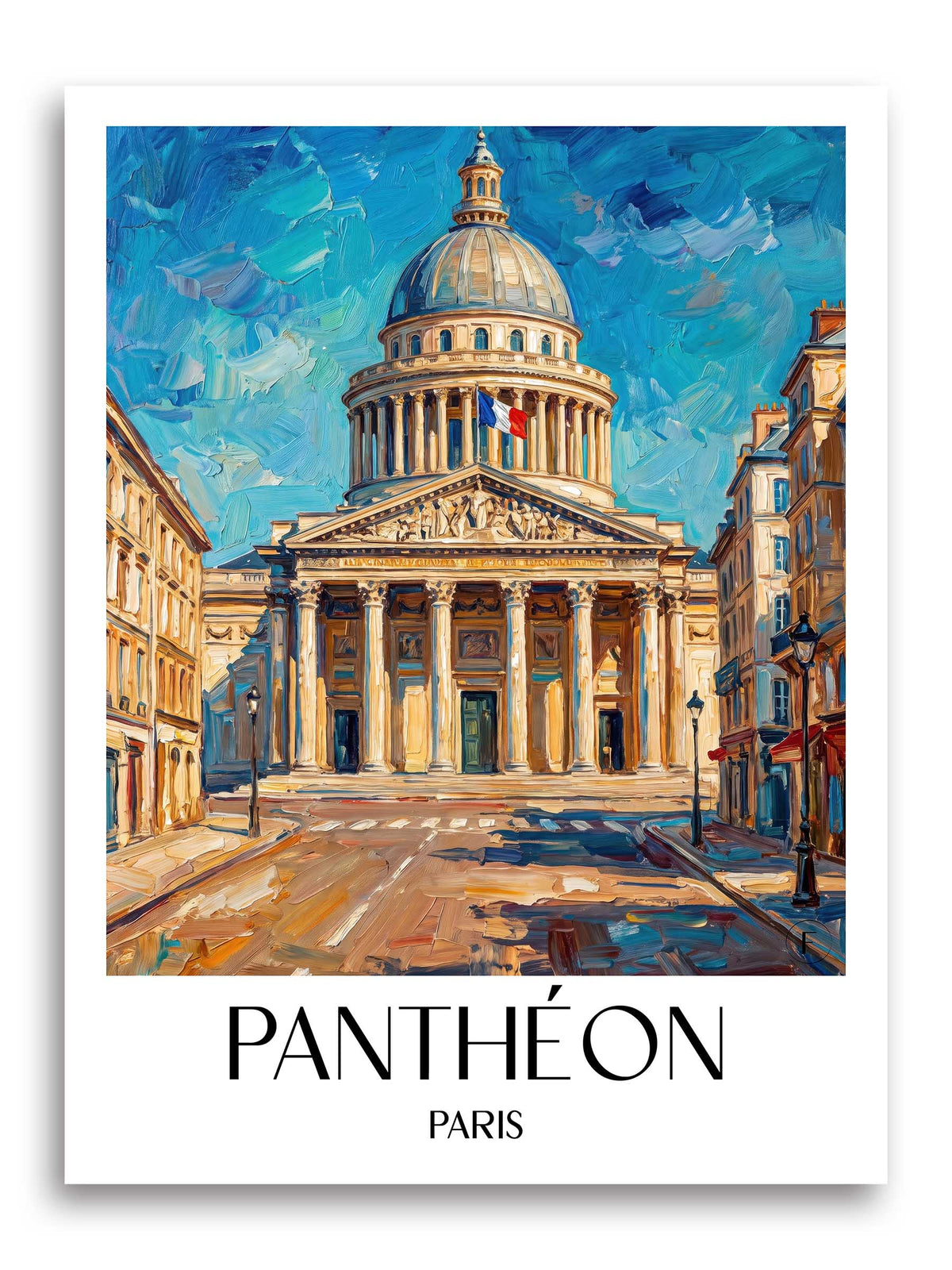panthéon-paris-frankreich-poster-oil-painting-oelgemaelde