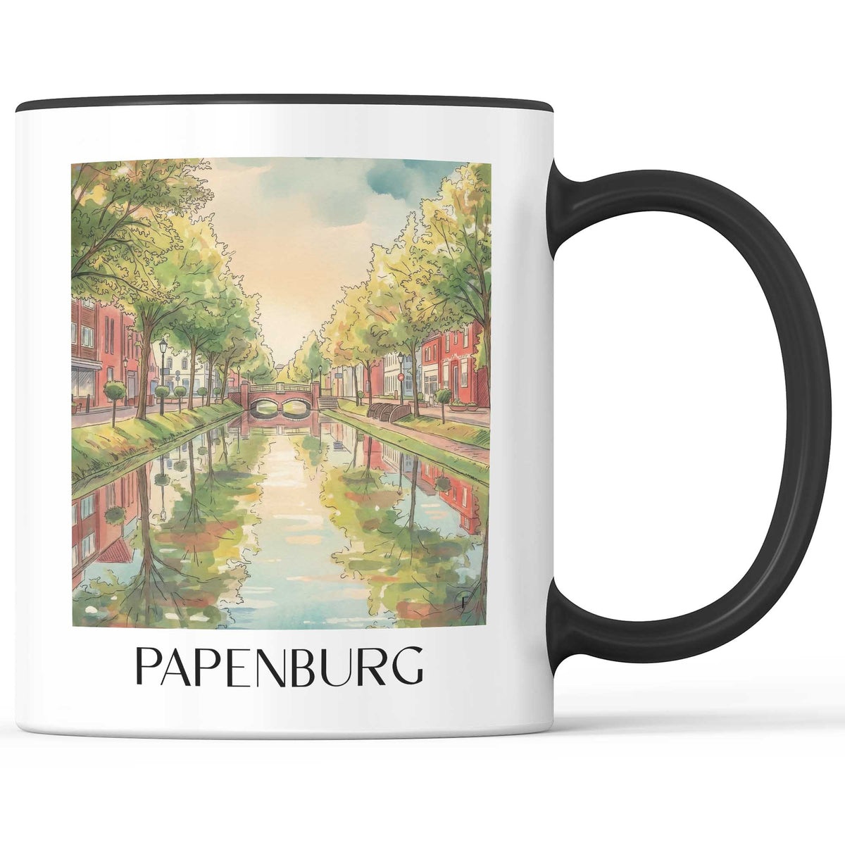 papenburg-niedersachsen-deutschland-kaffeebecher-aquarell