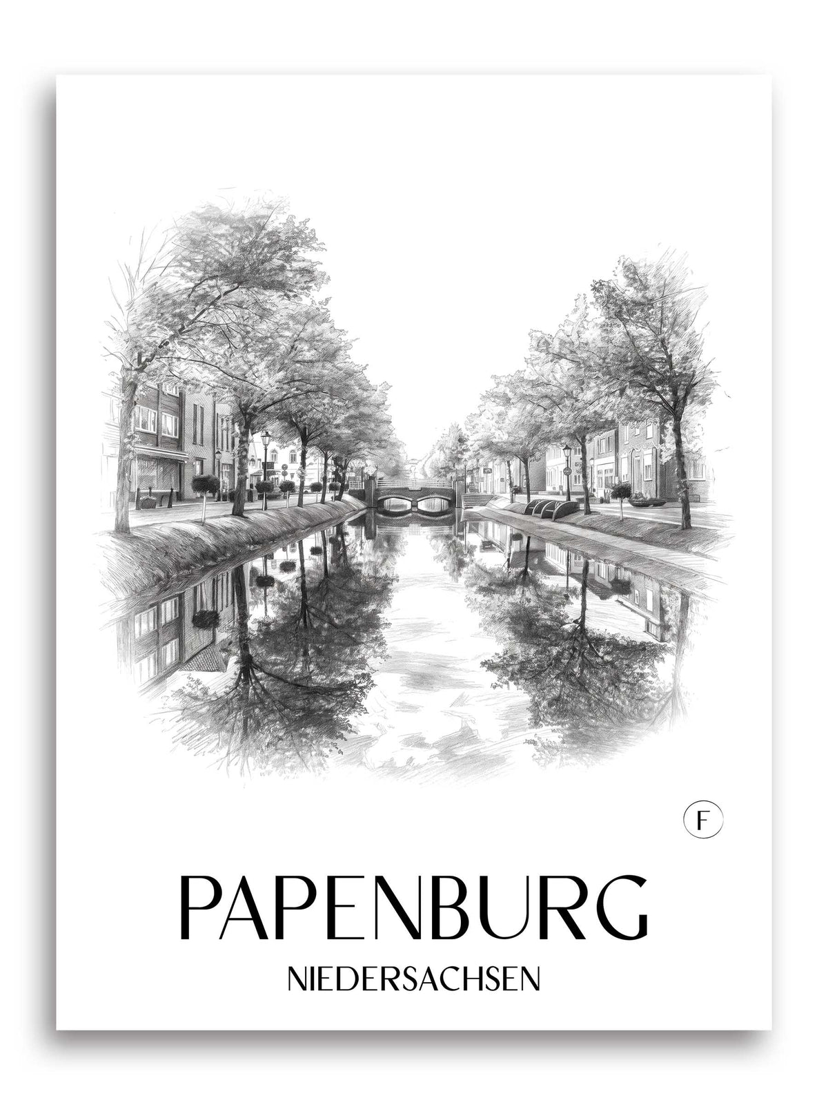papenburg-niedersachsen-deutschland-poster-bleistift-zeichnung-drawing