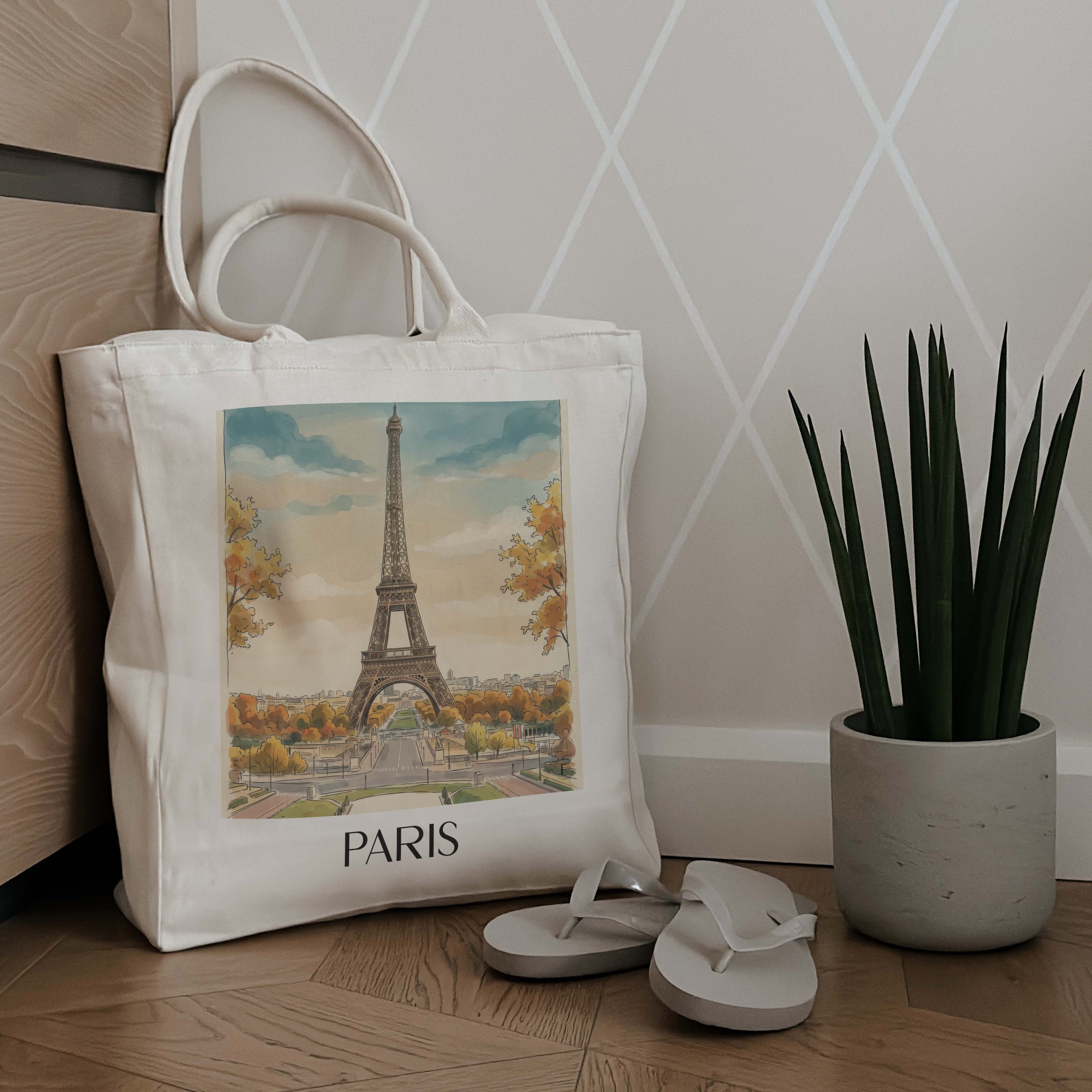 paris-frankreich-einkaufstasche-aquarell