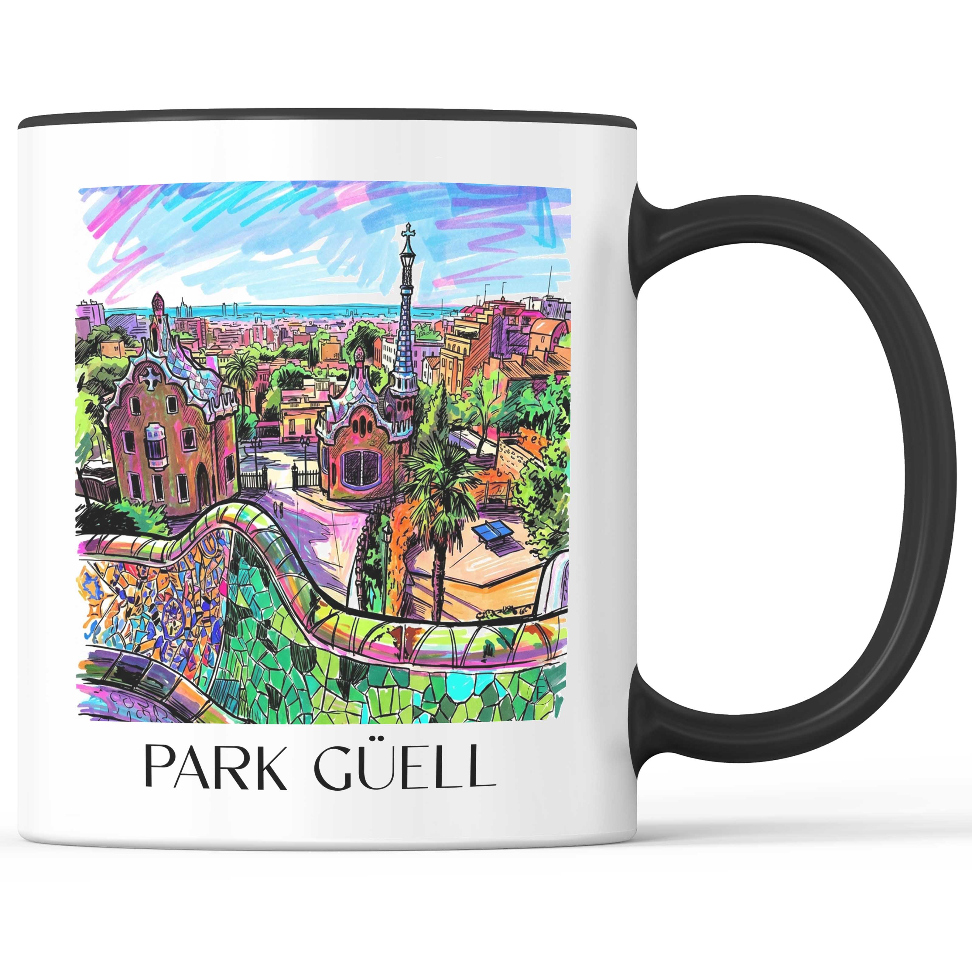 park-güell-barcelona-spanien-kaffeebecher-graffiti