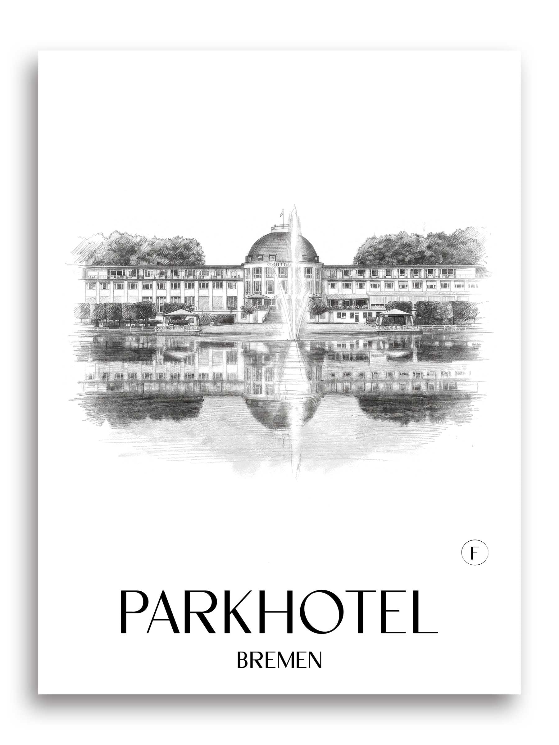 parkhotel-bremen-deutschland-poster-bleistift-zeichnung-drawing
