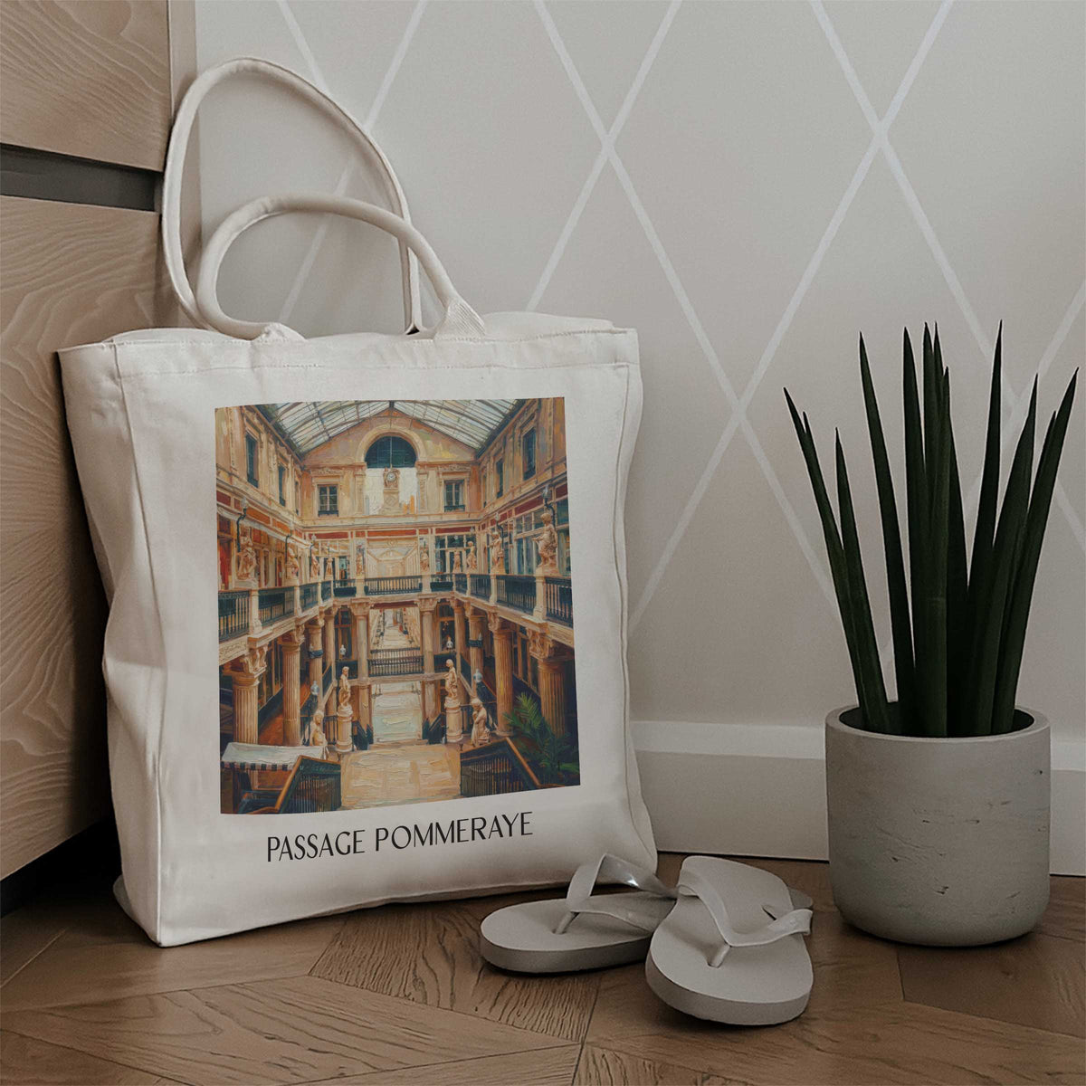 passage-pommeraye-nantes-frankreich-einkaufstasche-oil-painting-oelgemaelde