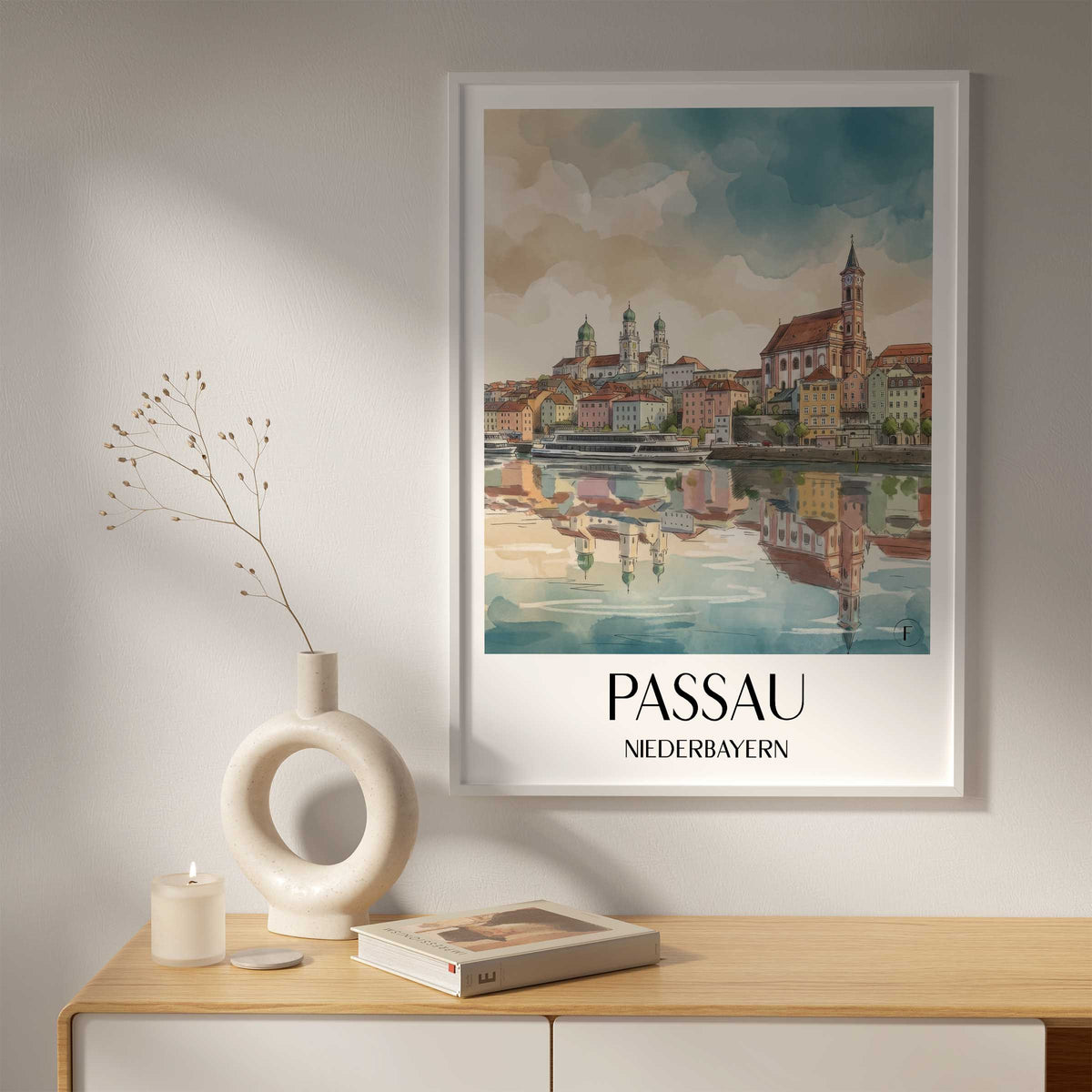 passau-niederbayern-deutschland-poster-aquarell