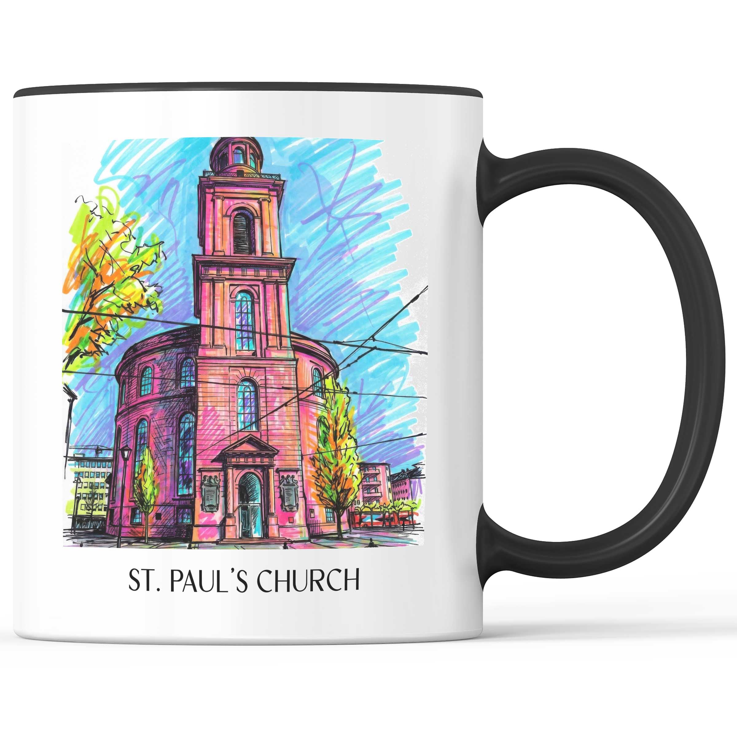 Paulskirche Kaffeebecher - Frankfurt - Deutschland Becher - Kaffeetasse im Tag Graffiti Stil