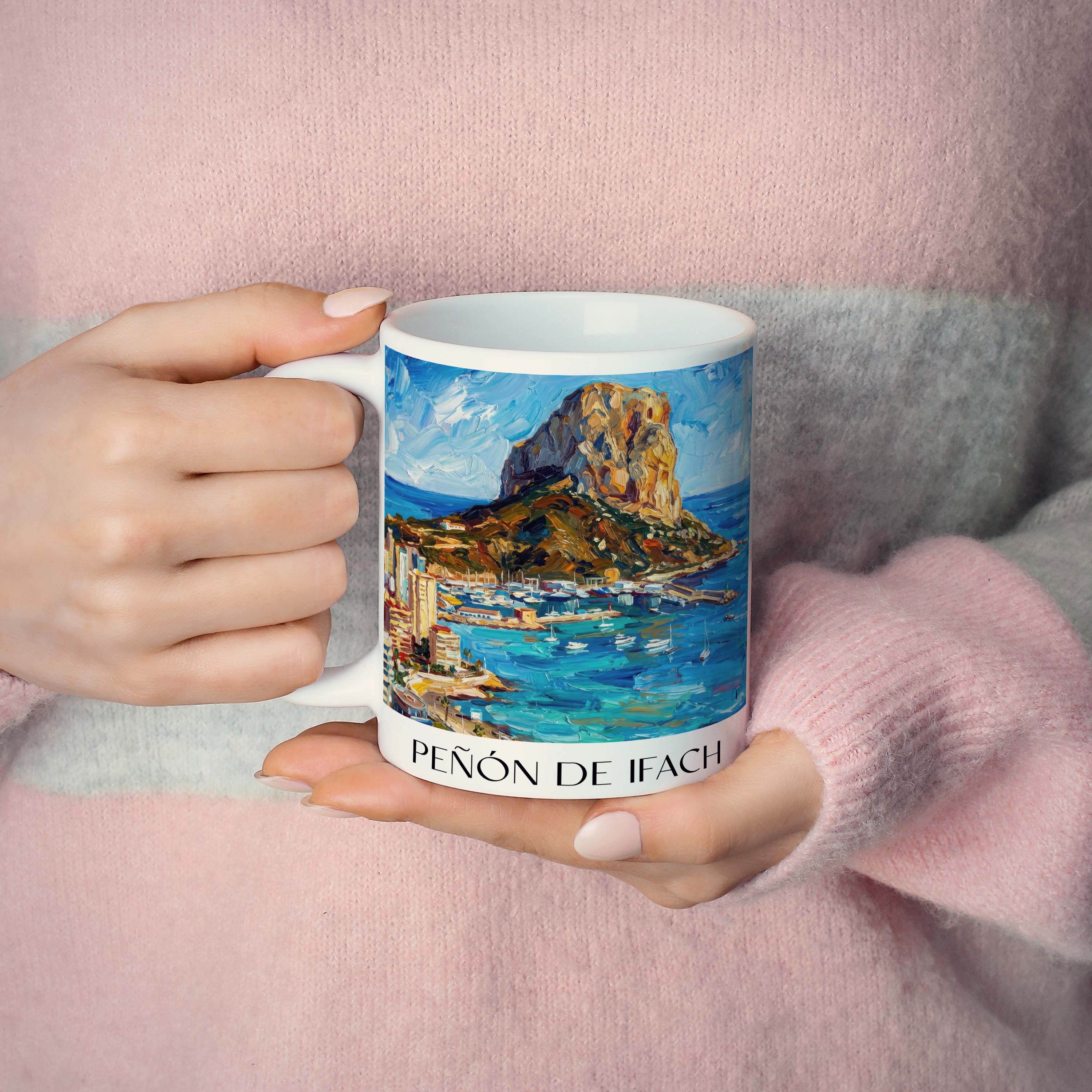 peñón-de-ifach-calpe-spanien-kaffeebecher-oil-painting-oelgemaelde
