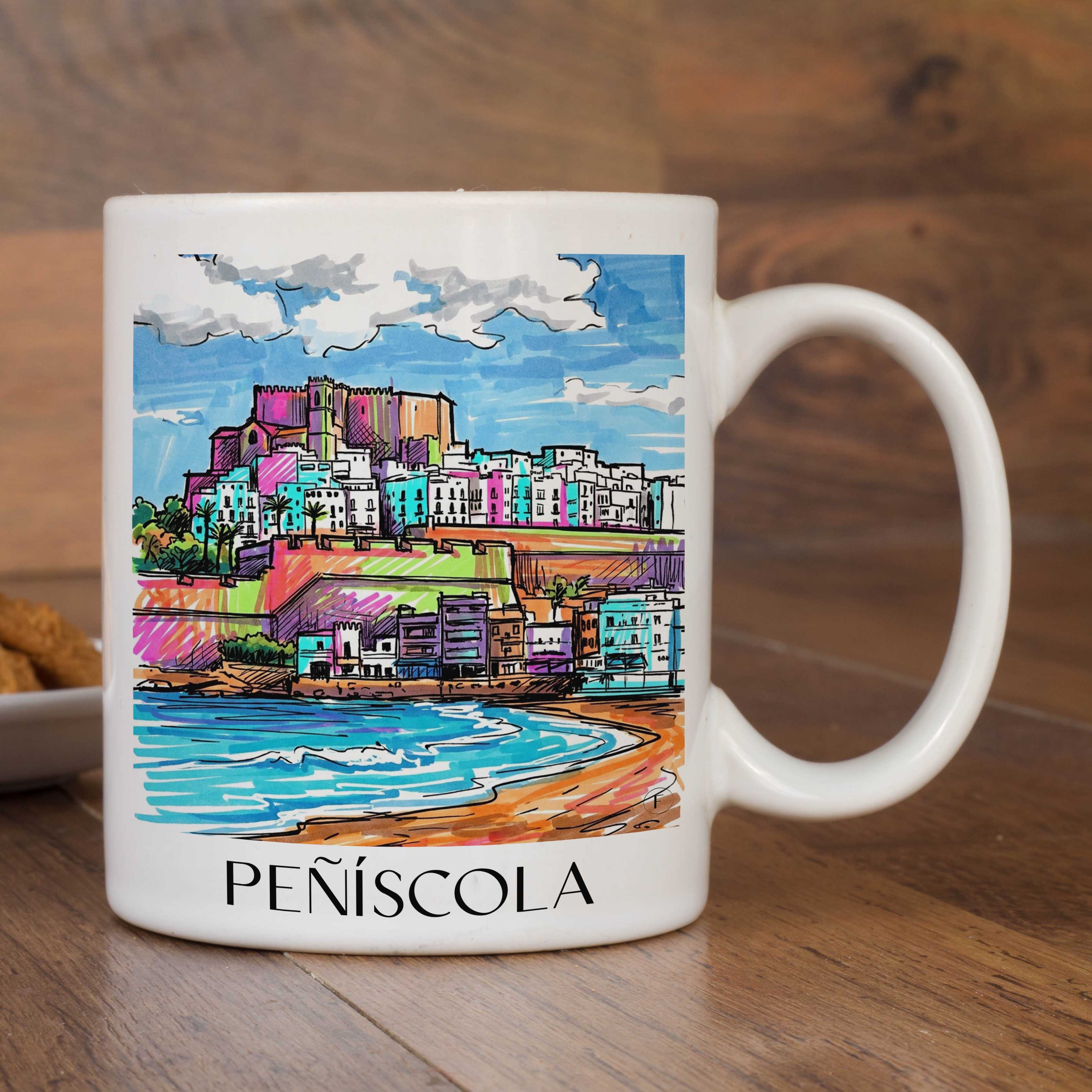 peñíscola-spanien-spanien-kaffeebecher-graffiti