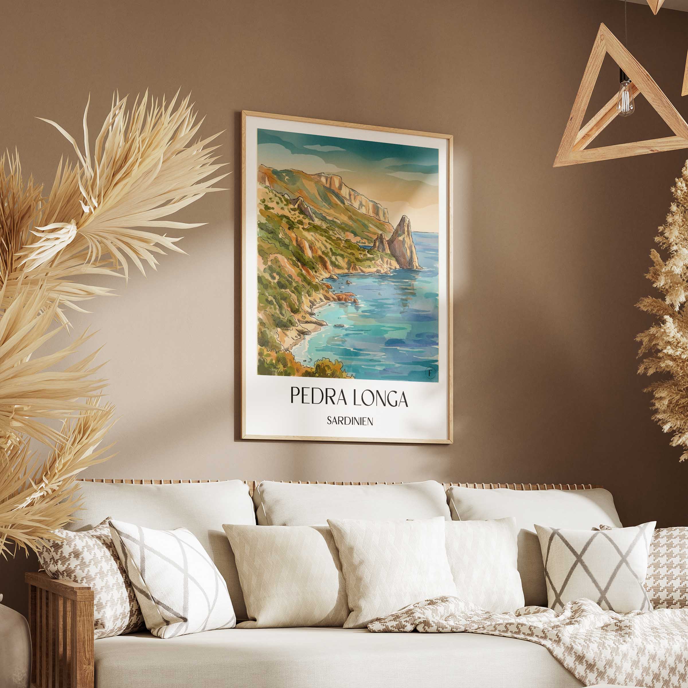 pedra-longa-sardinien-italien-poster-aquarell