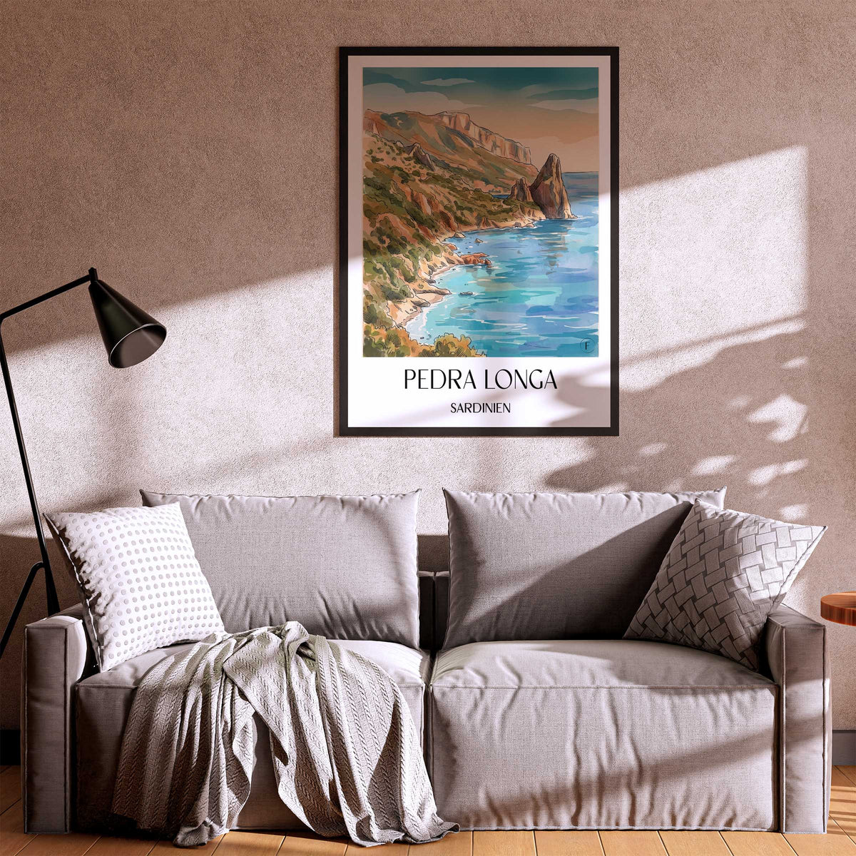 pedra-longa-sardinien-italien-poster-aquarell