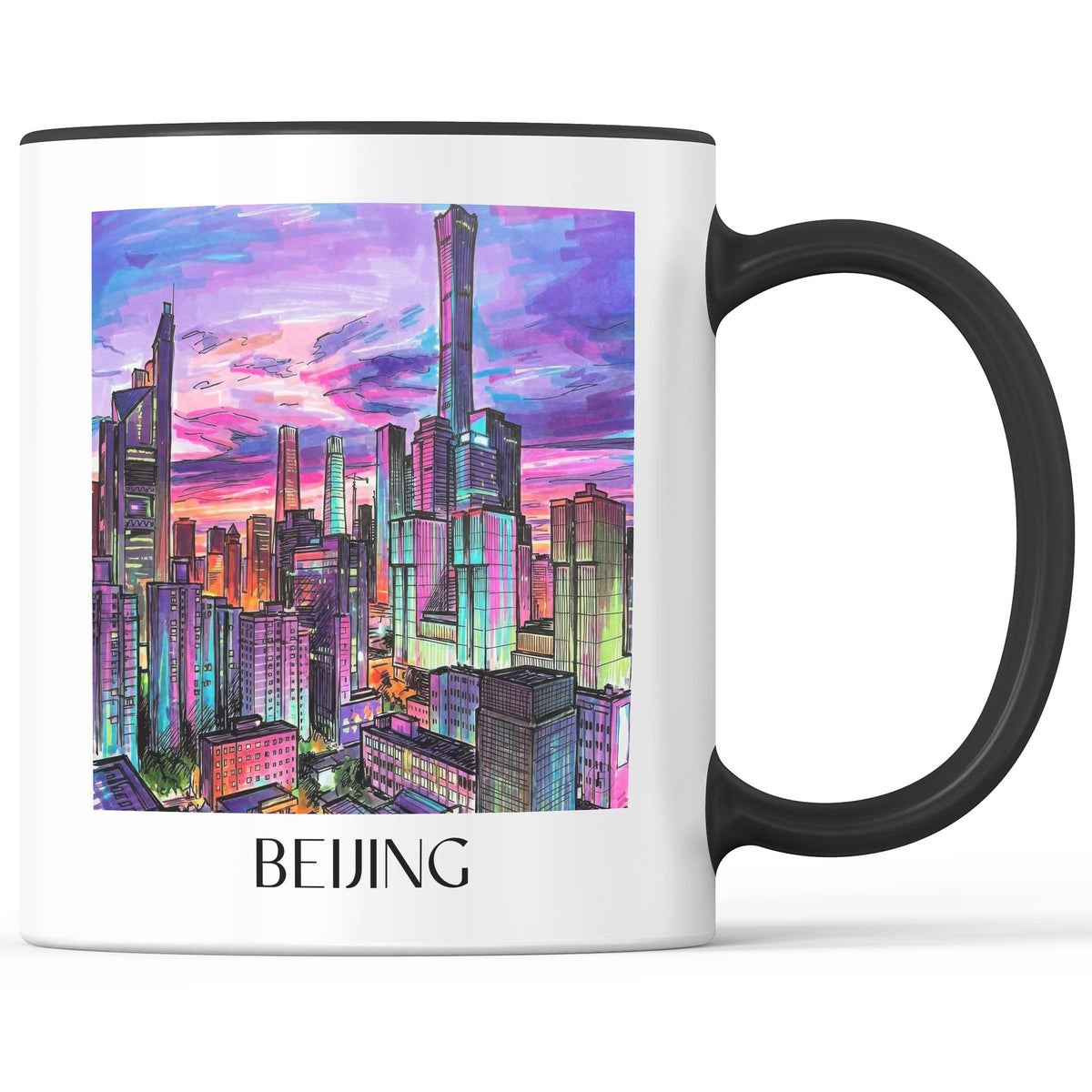 Peking - China Becher - Kaffeetasse im Tag Graffiti Stil - favplace