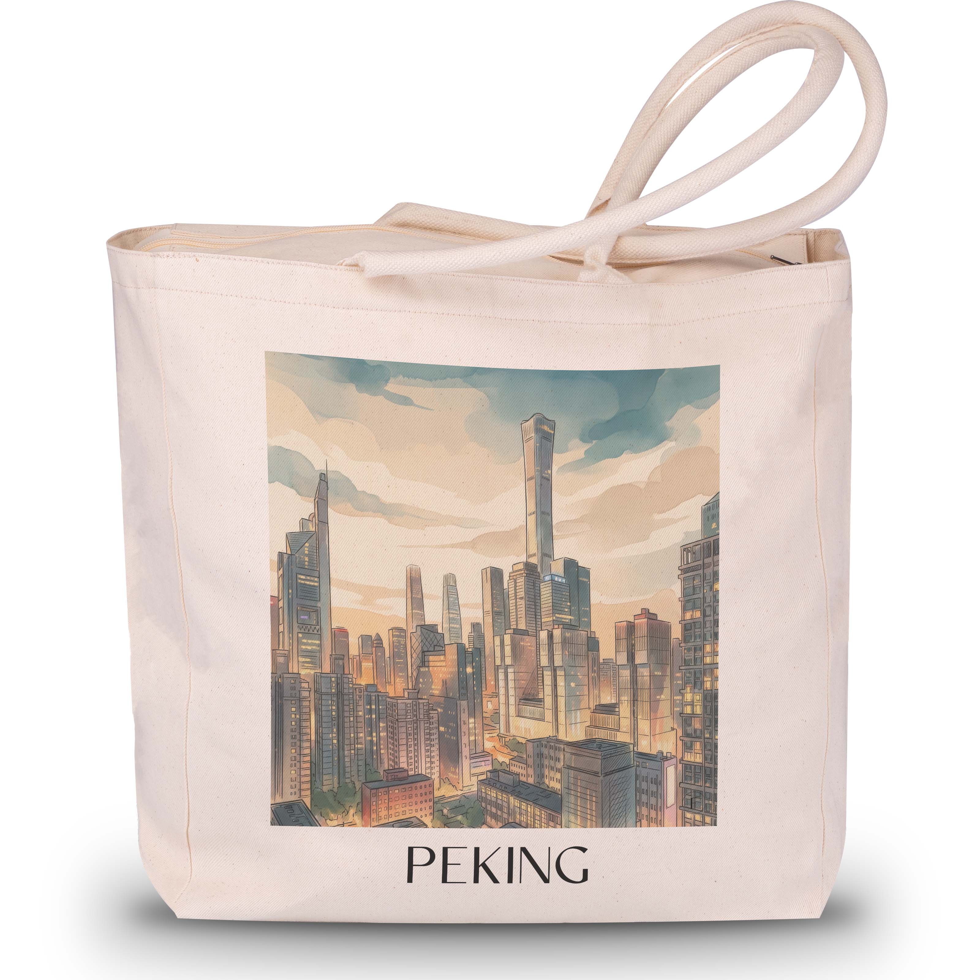 peking-china-einkaufstasche-aquarell