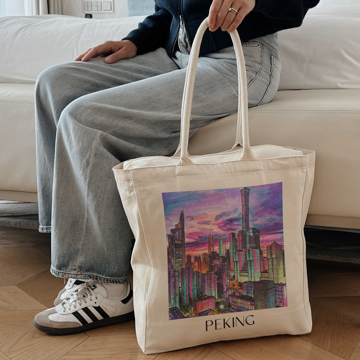 peking-china-einkaufstasche-graffiti