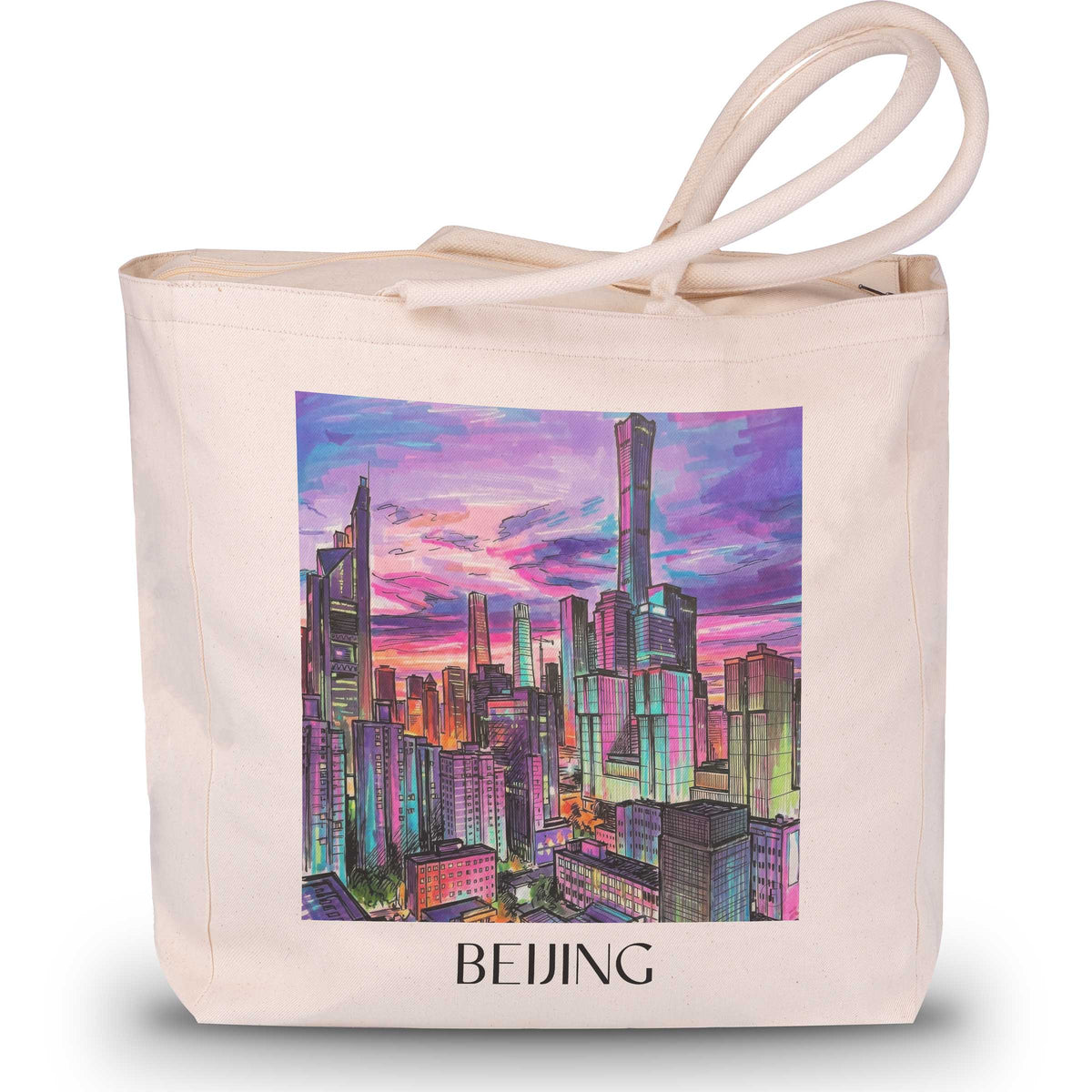 Peking - China Tote Bag - Einkaufstasche im Tag Graffiti Stil - favplace