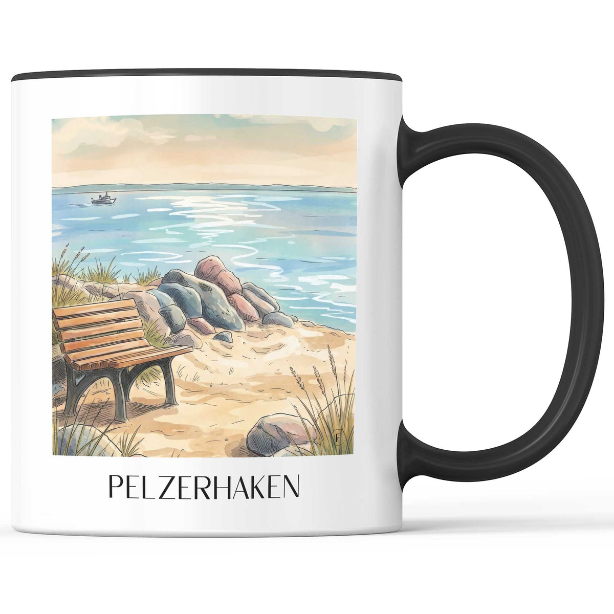 pelzerhaken-ostholstein-deutschland-kaffeebecher-aquarell