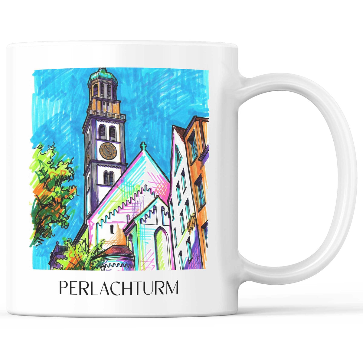 perlachturm-augsburg-deutschland-kaffeebecher-graffiti
