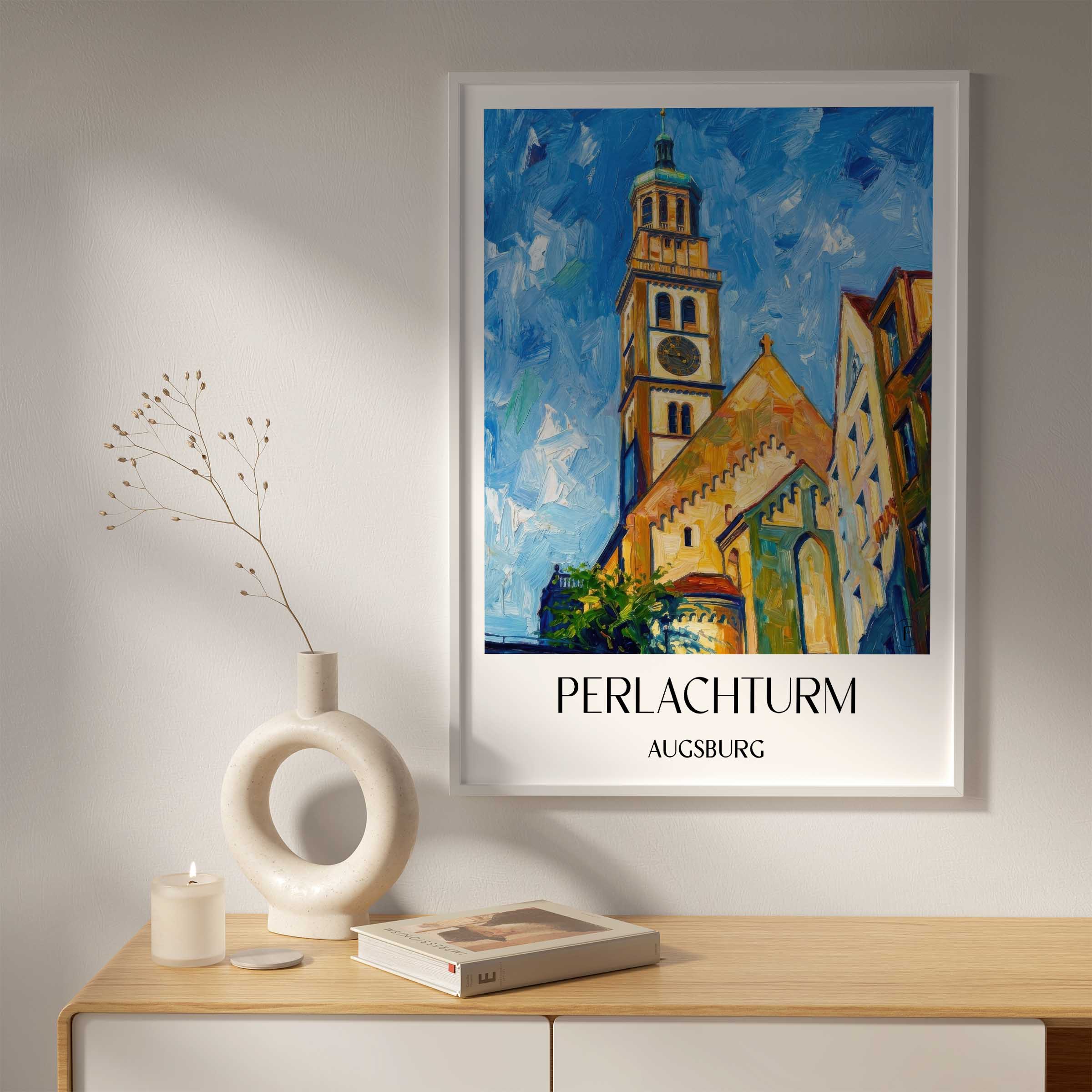 perlachturm-augsburg-deutschland-poster-oil-painting-oelgemaelde
