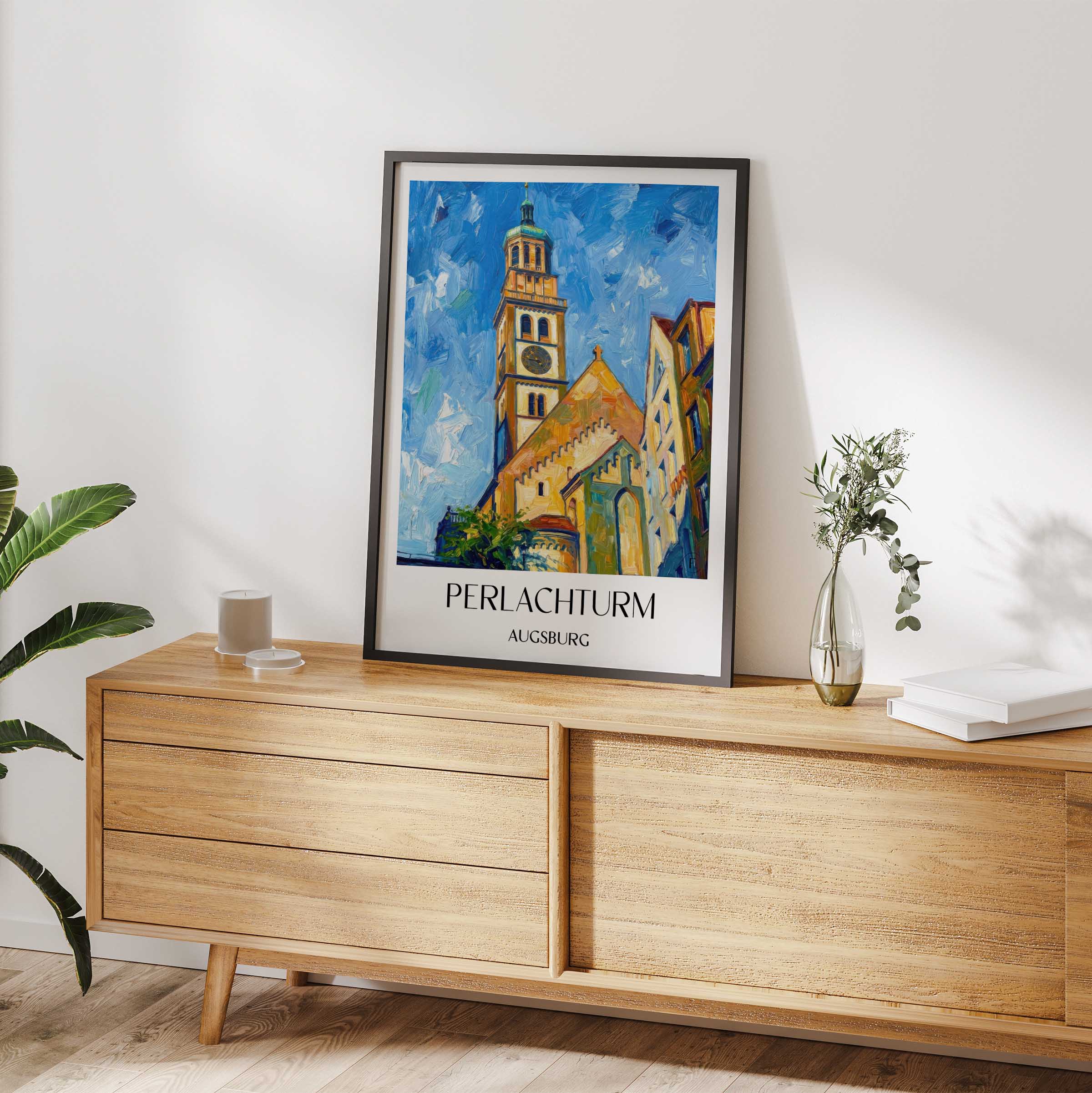perlachturm-augsburg-deutschland-poster-oil-painting-oelgemaelde