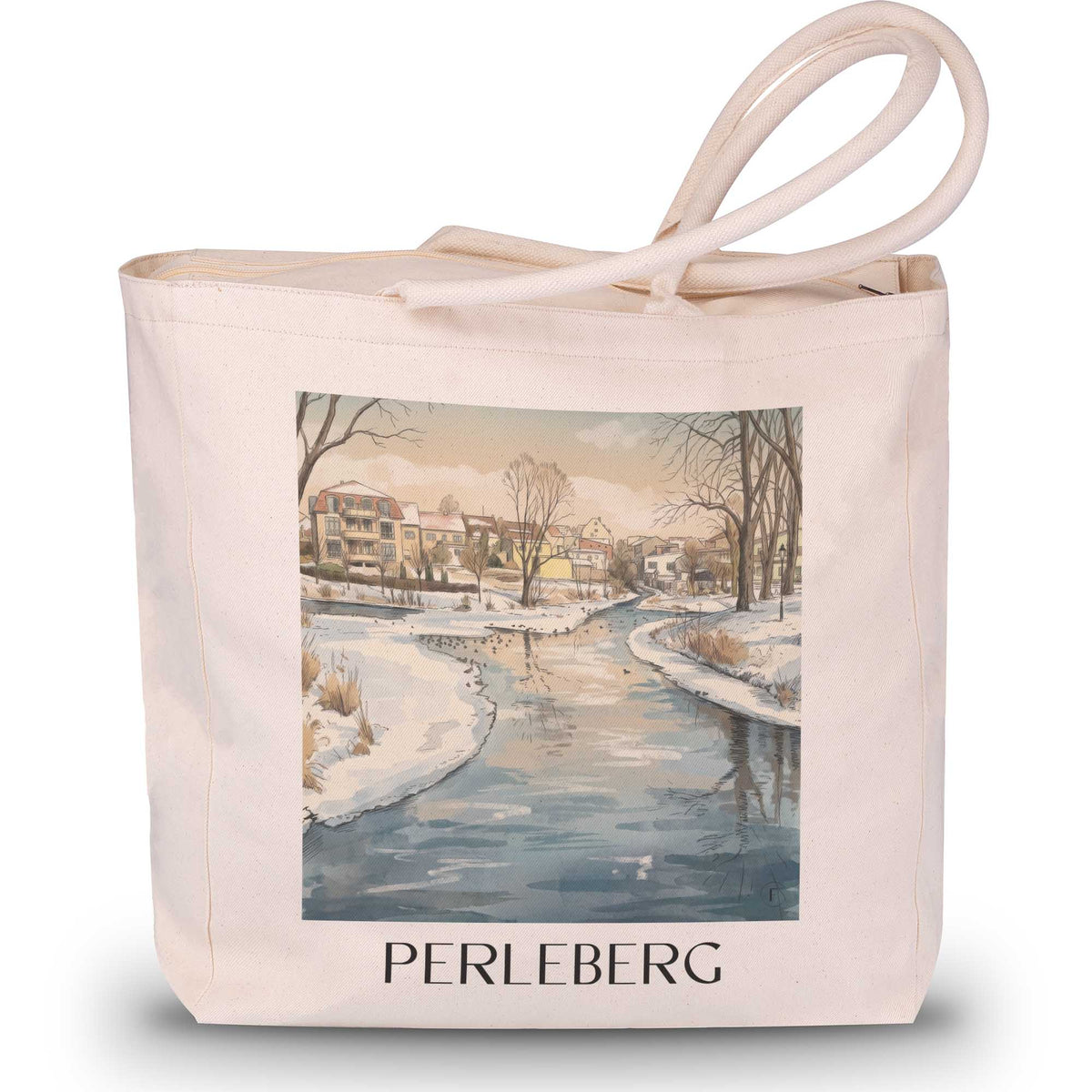 perleberg-prignitz-deutschland-einkaufstasche-aquarell