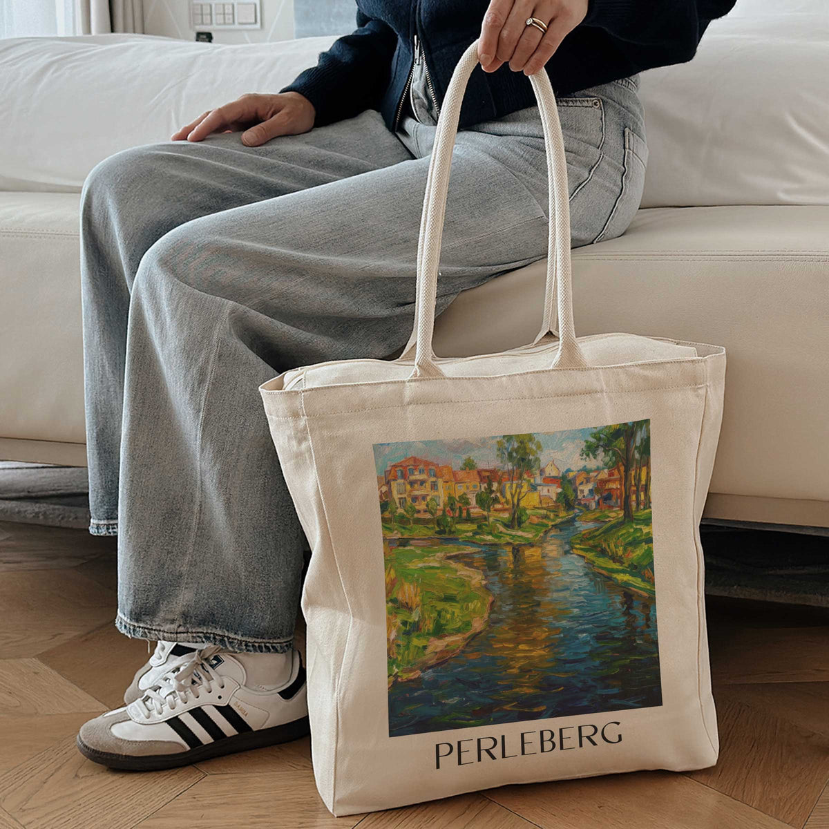 perleberg-prignitz-deutschland-einkaufstasche-oil-painting-oelgemaelde