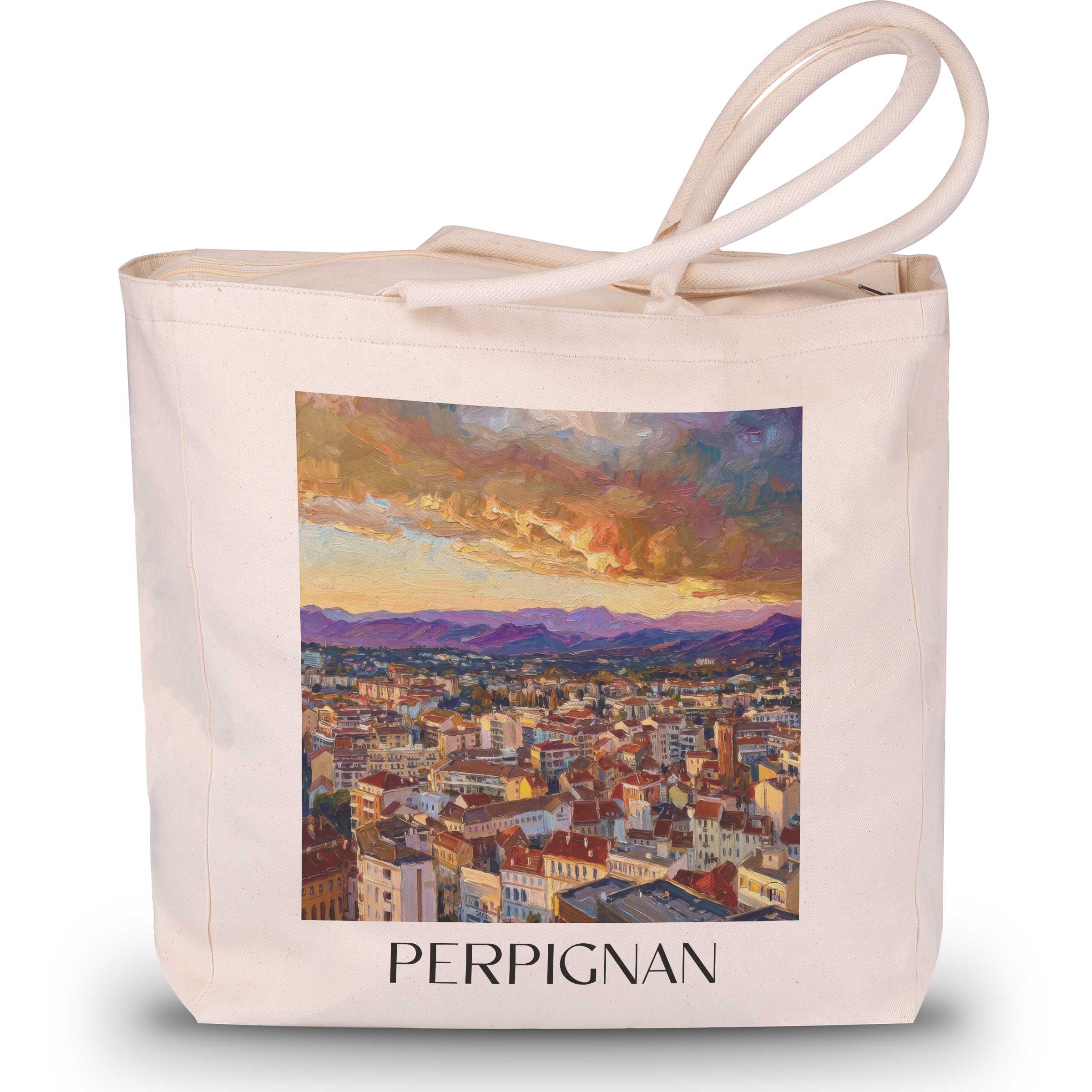 perpignan-okzitanien-frankreich-einkaufstasche-oil-painting-oelgemaelde