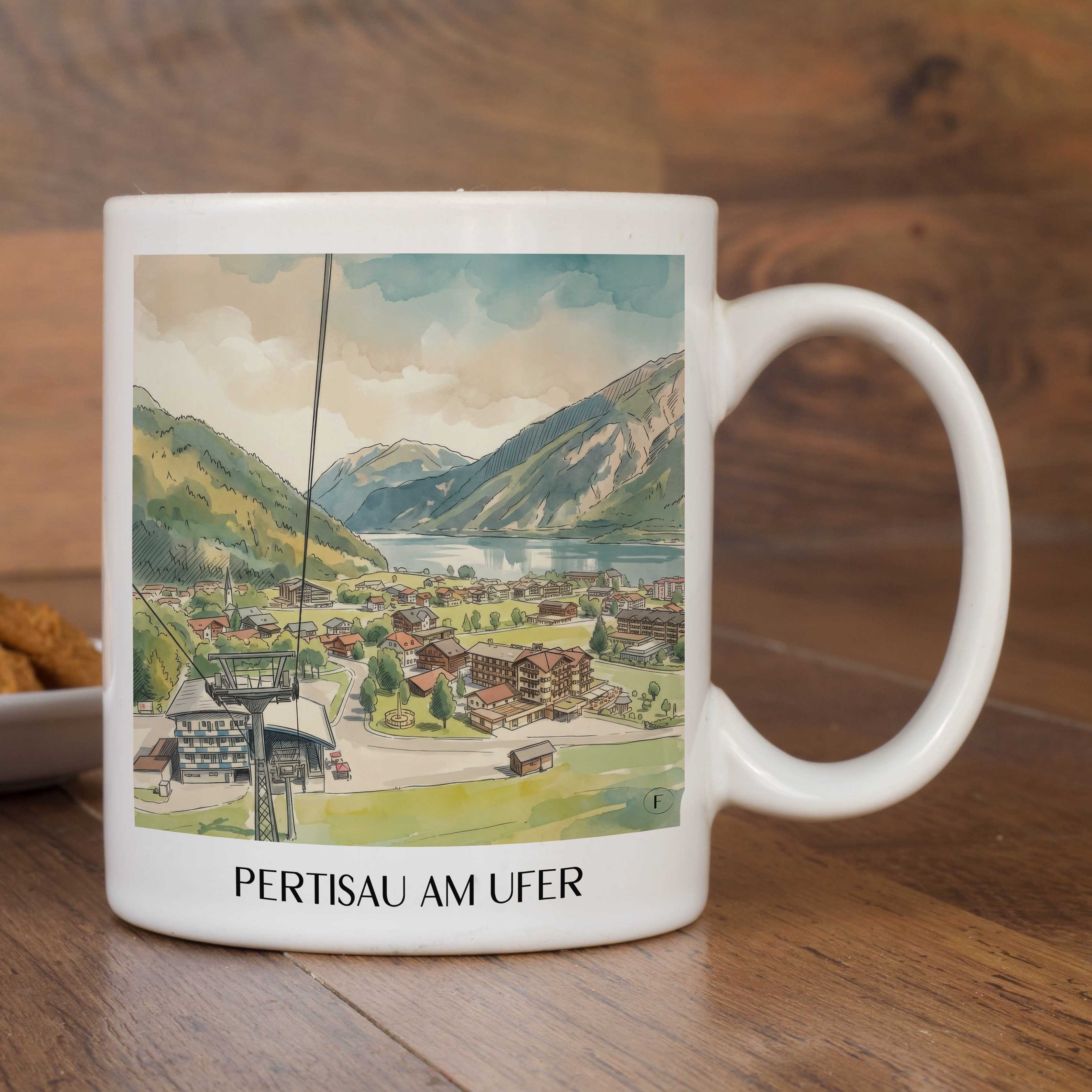 pertisau-am-ufer-achensee-österreich-kaffeebecher-aquarell