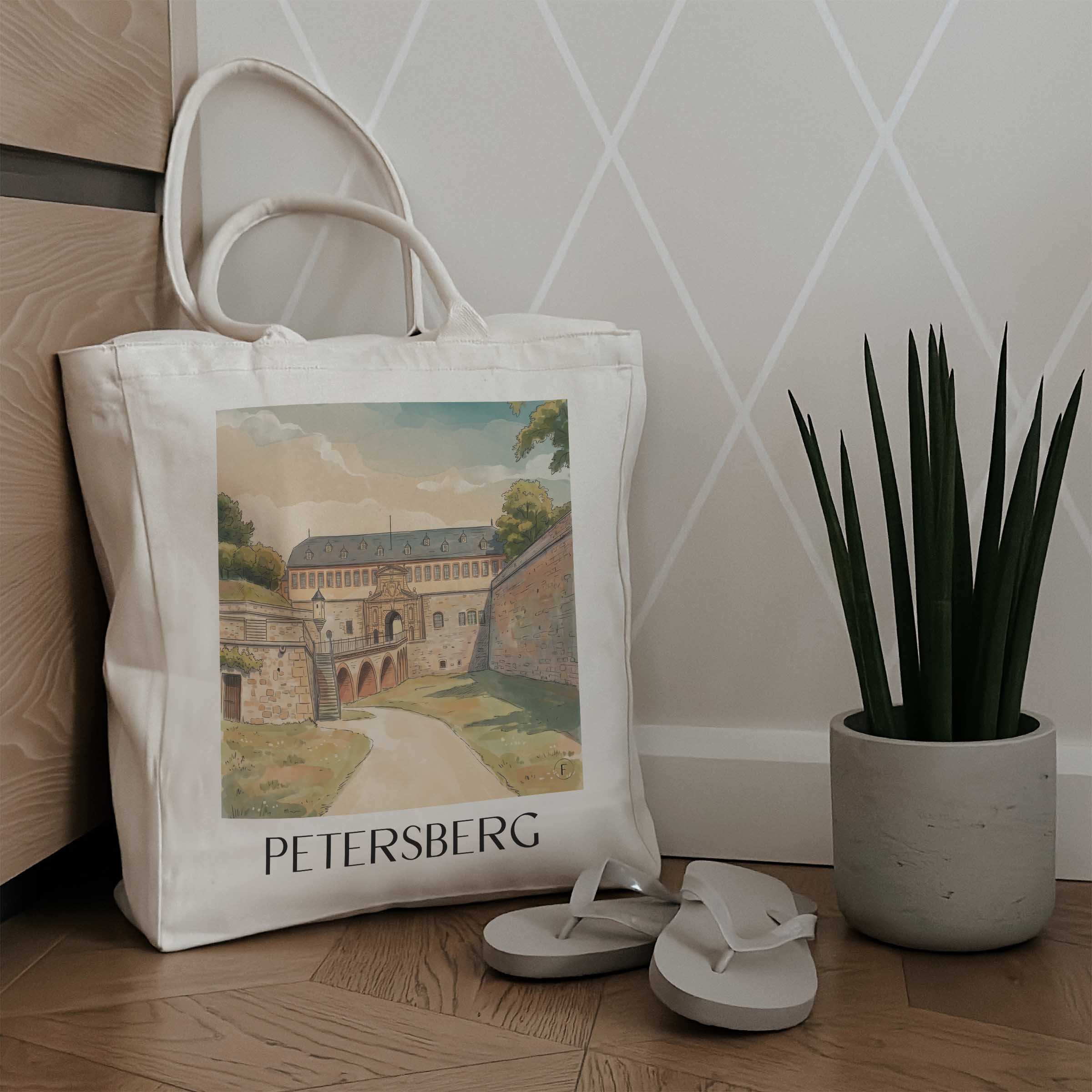 petersberg-erfurt-deutschland-einkaufstasche-aquarell