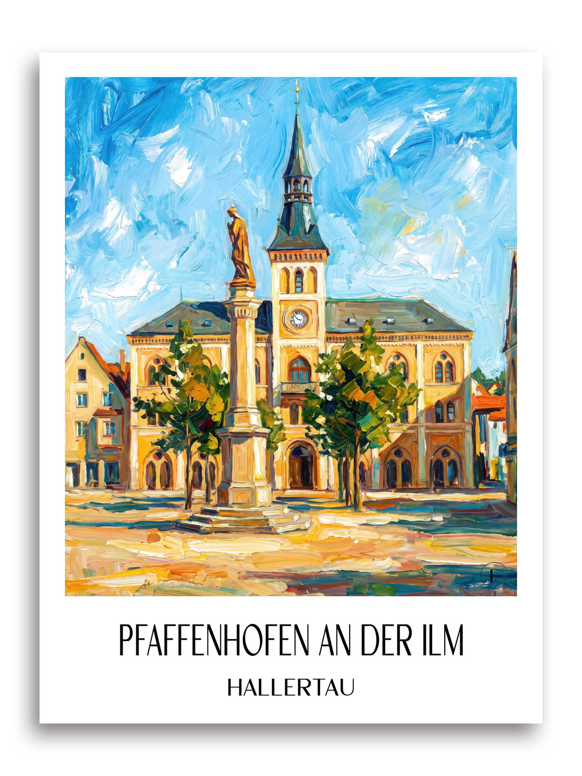 pfaffenhofen-an-der-ilm-hallertau-deutschland-poster-oil-painting-oelgemaelde