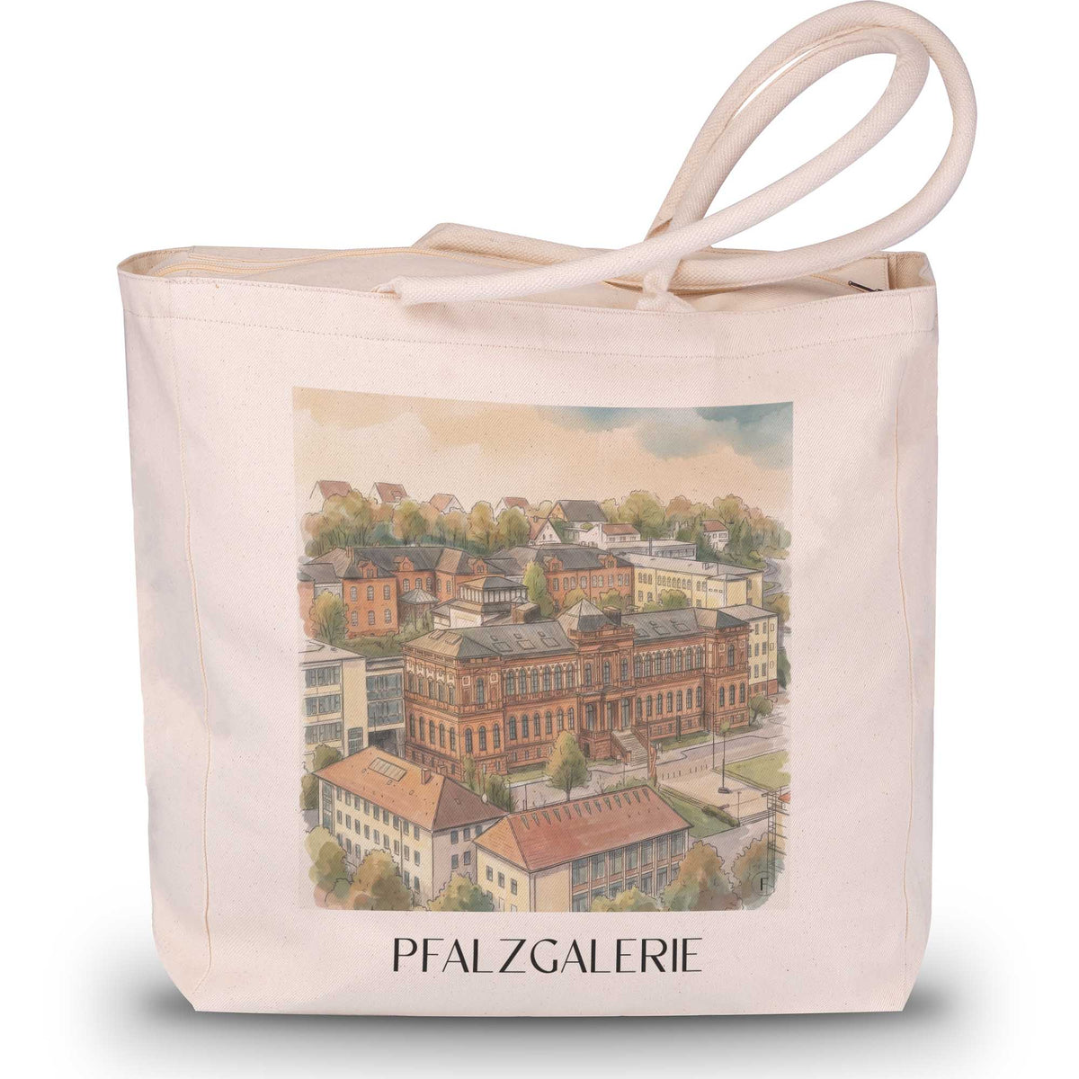 pfalzgalerie-kaiserslautern-deutschland-einkaufstasche-aquarell