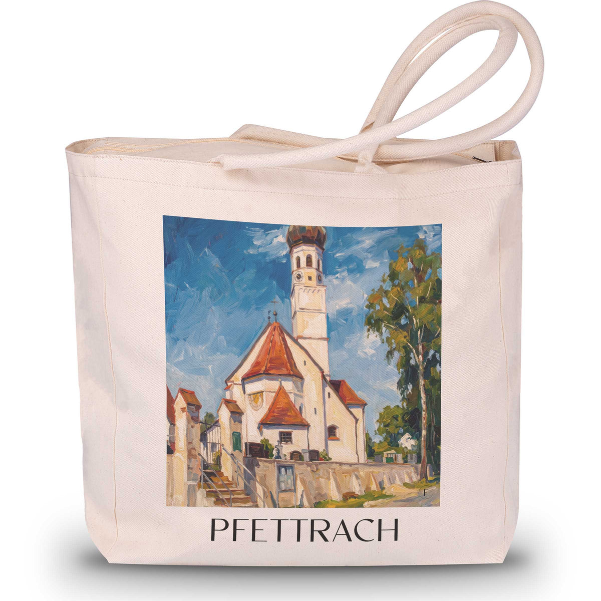 pfettrach-altdorf-deutschland-einkaufstasche-oil-painting-oelgemaelde