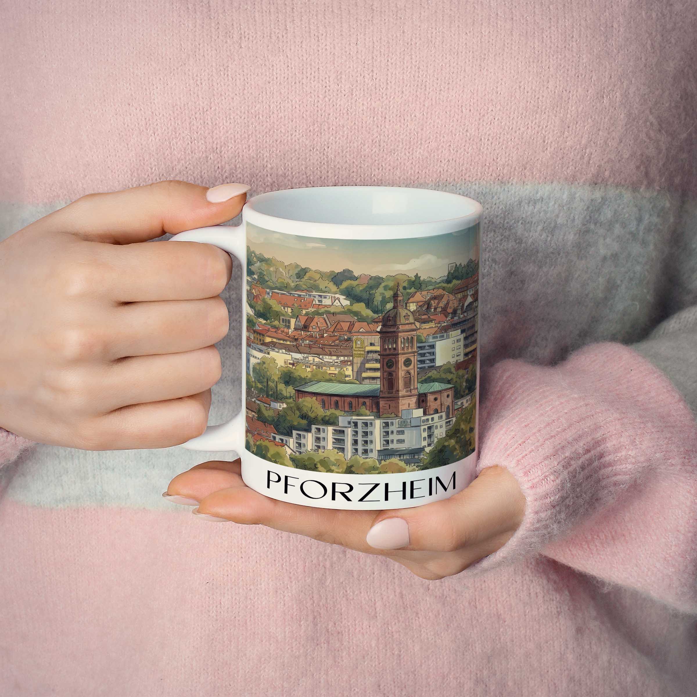 pforzheim-baden-württemberg-deutschland-kaffeebecher-aquarell