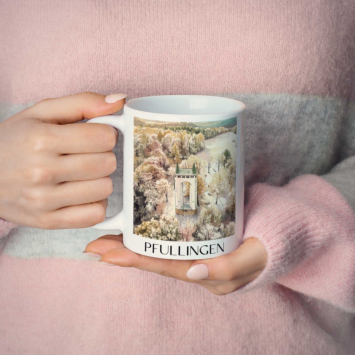 pfullingen-schwäbische-alb-deutschland-kaffeebecher-aquarell