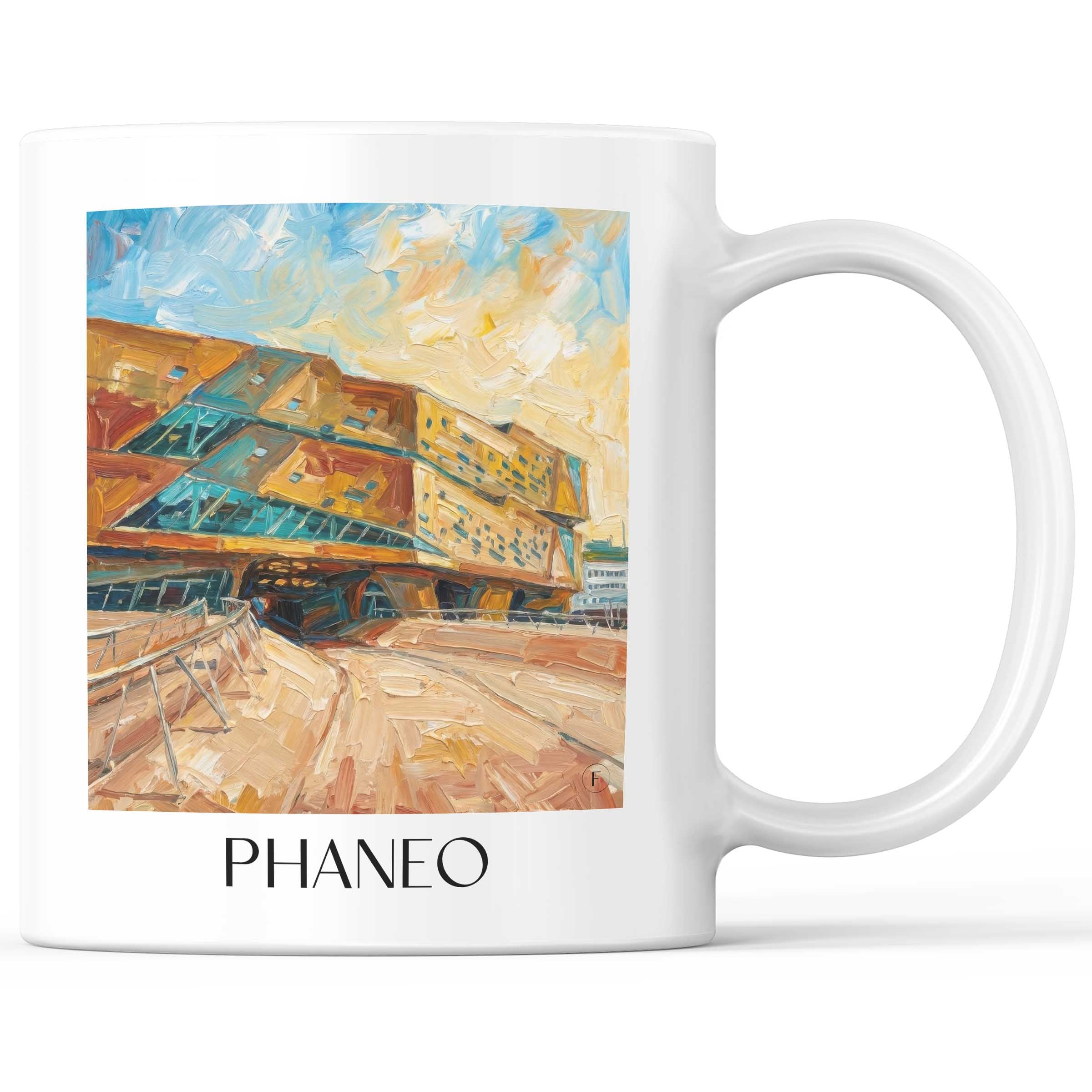 Phaneo Kaffeebecher - Wolfsburg - Deutschland Becher - Kaffeetasse im Ölgemälde Stil - favplace