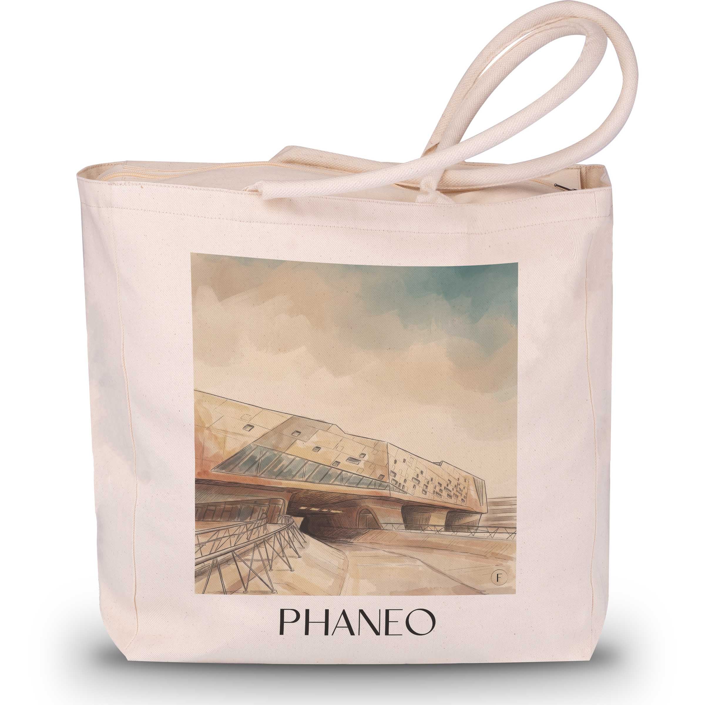 Phaneo Shopping Tasche - Wolfsburg - Deutschland Tote Bag - Einkaufstasche im Aquarell Stil - favplace