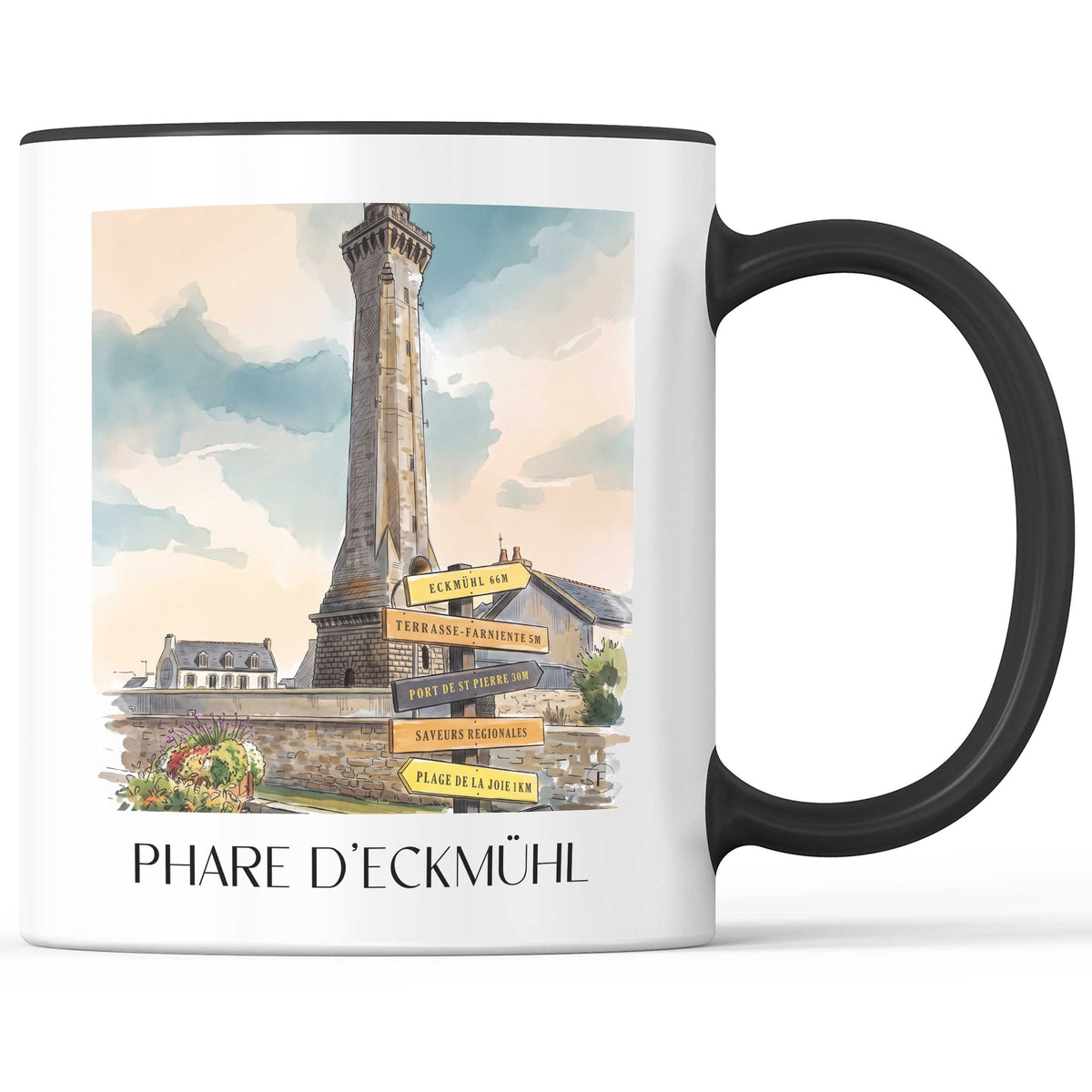phare-d'eckmühl-penmarc'h-frankreich-kaffeebecher-aquarell